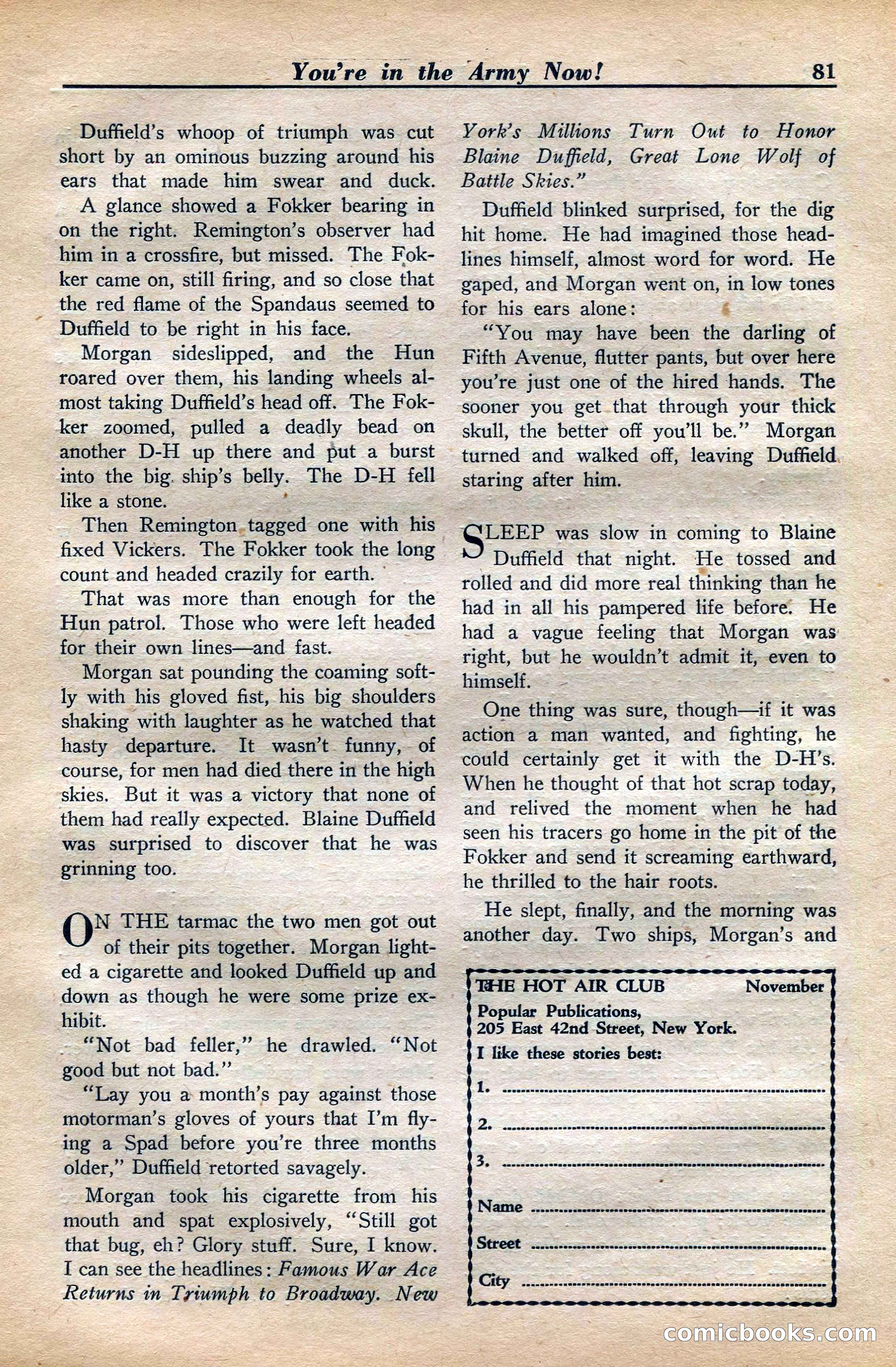 Dare-Devil Aces, November 1942 — page 83 of 118
