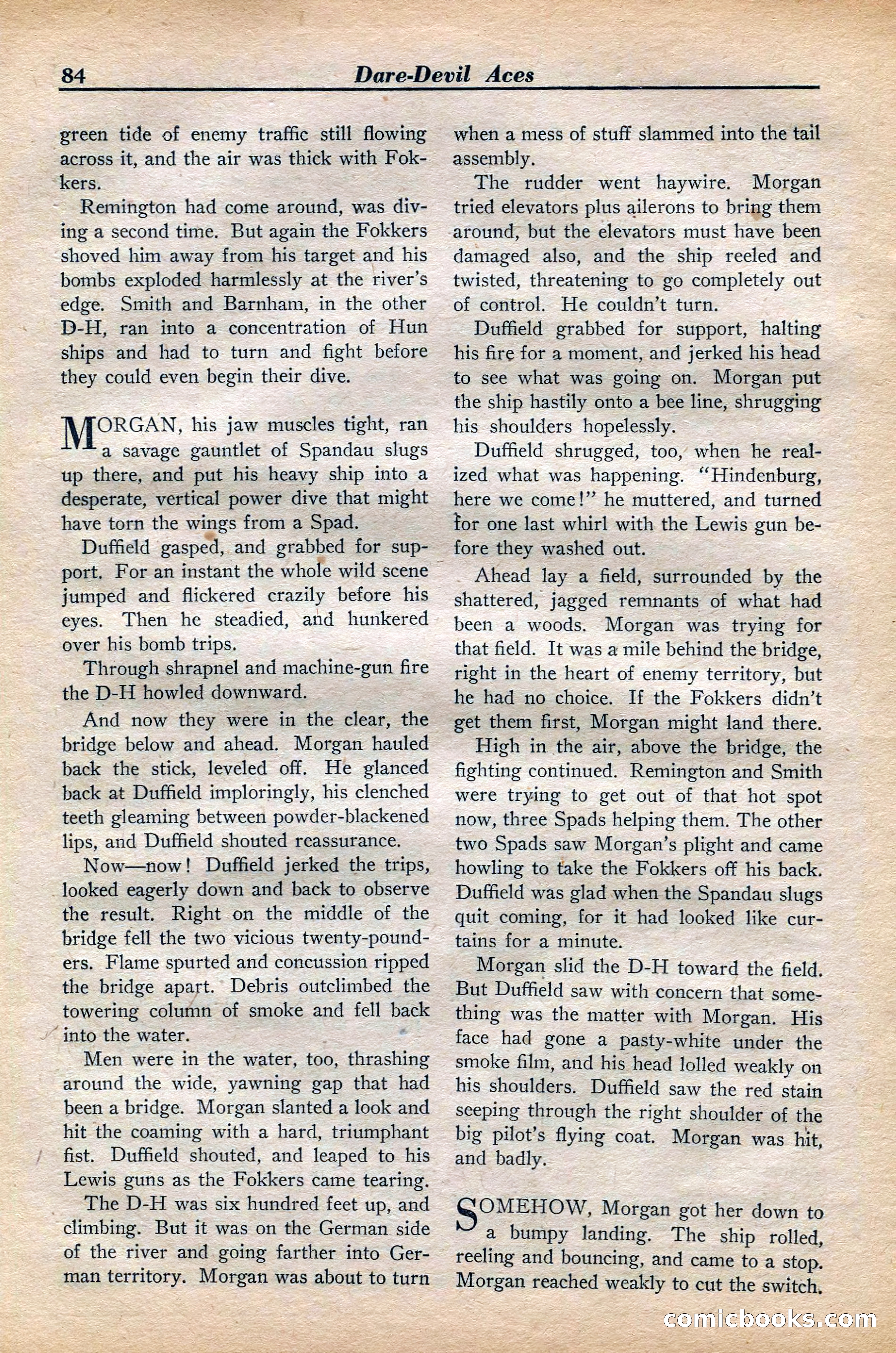 Dare-Devil Aces, November 1942 — page 86 of 118