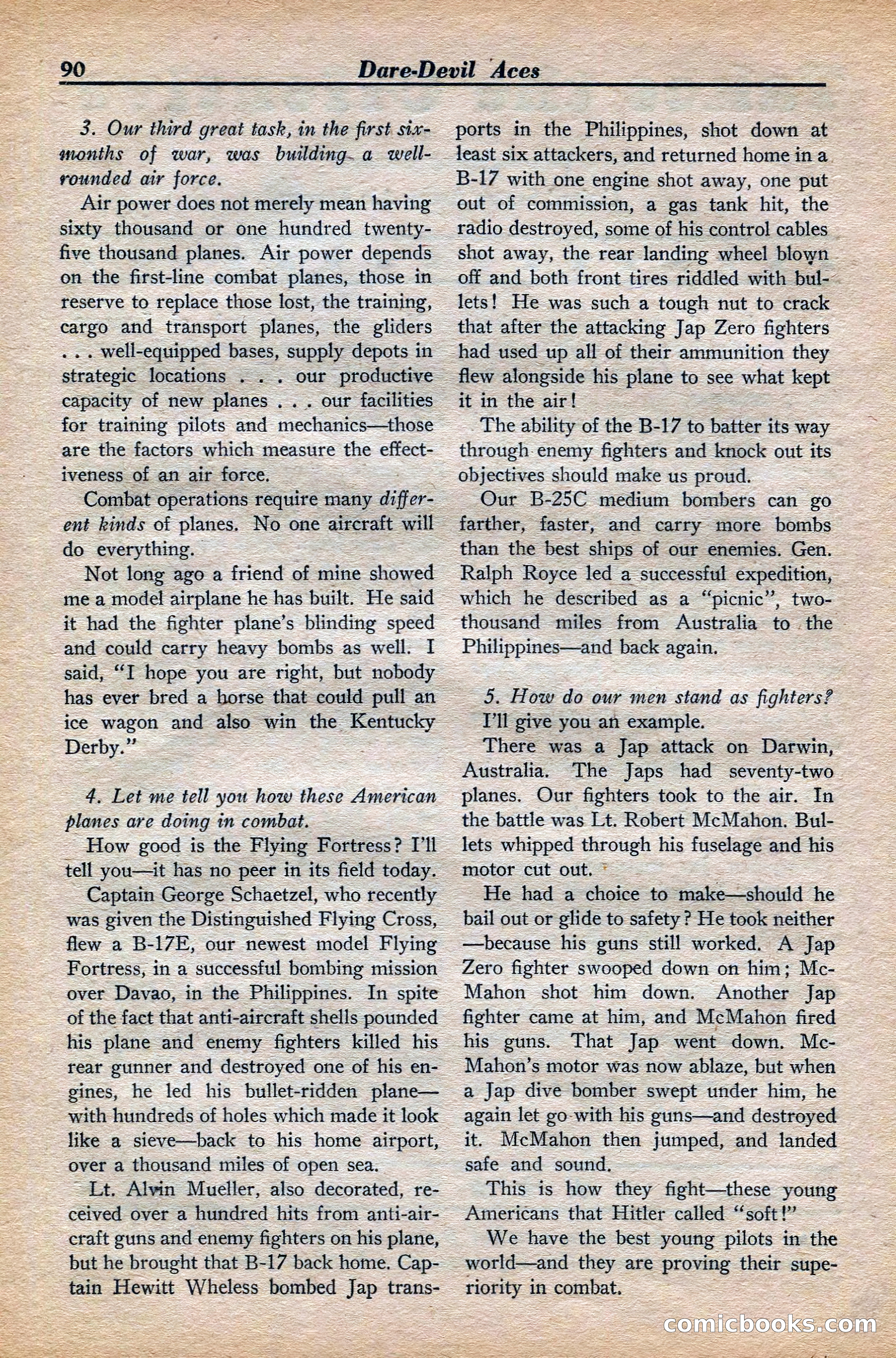Dare-Devil Aces, November 1942 — page 92 of 118