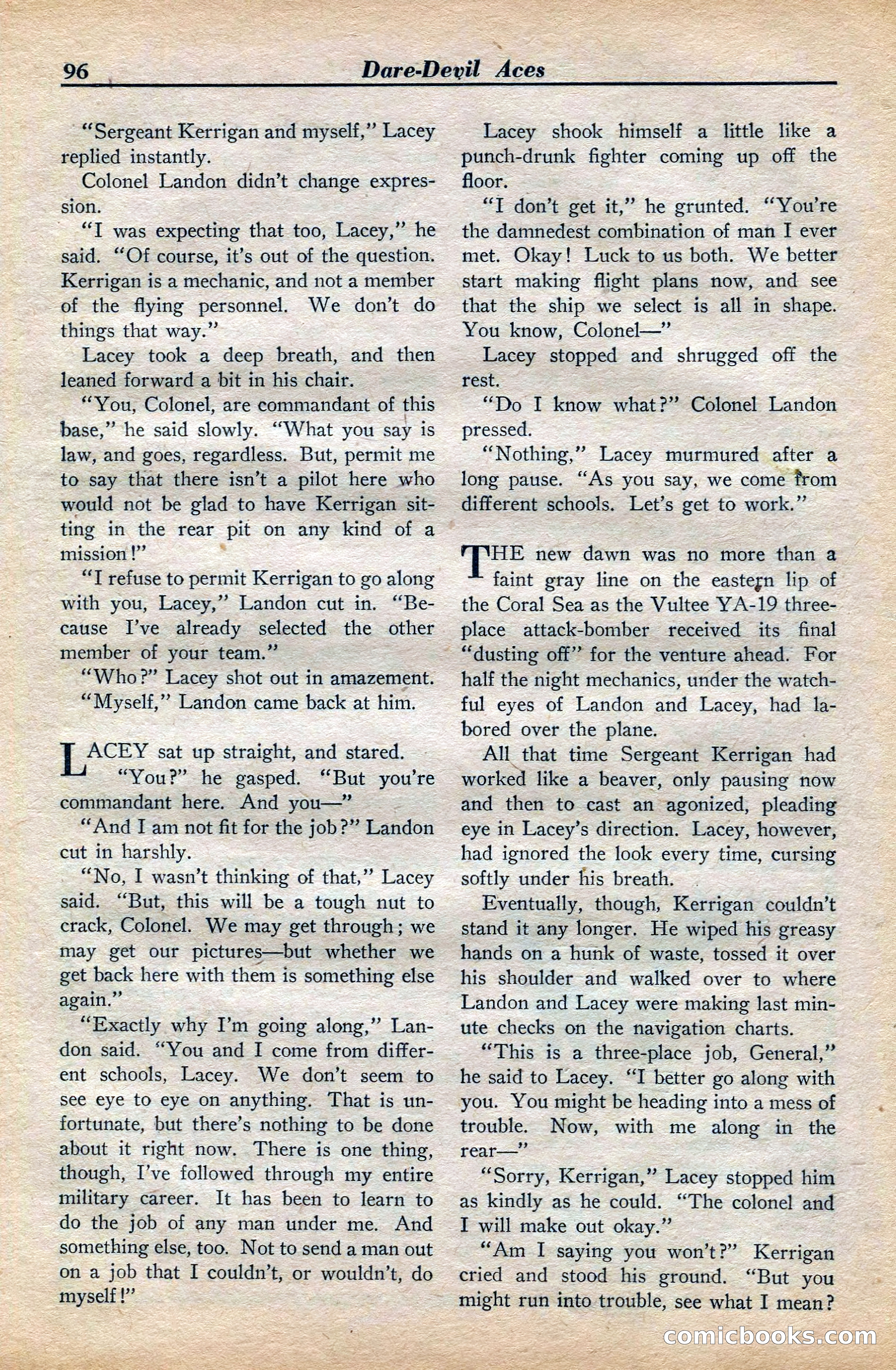 Dare-Devil Aces, November 1942 — page 98 of 118
