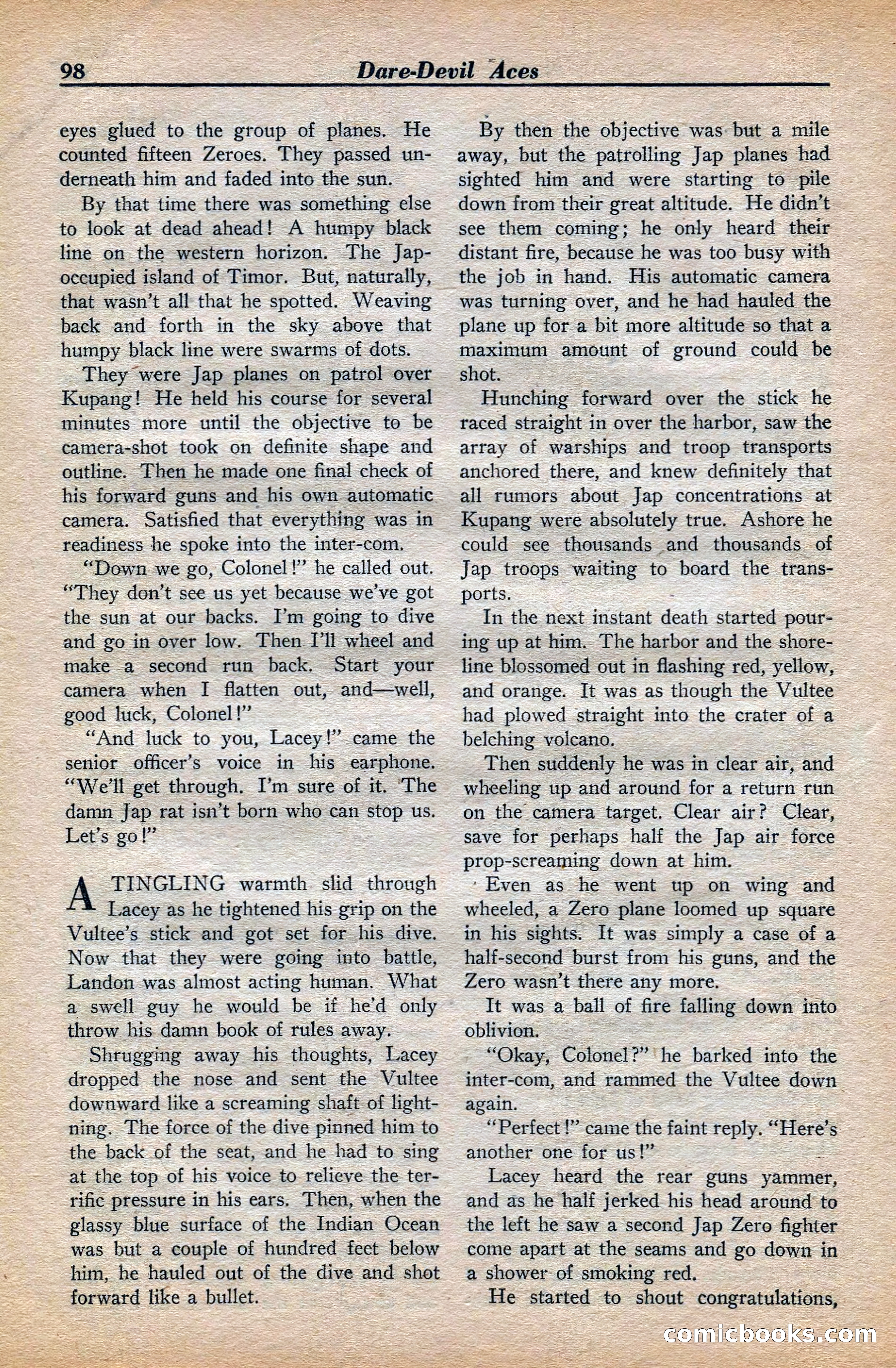 Dare-Devil Aces, November 1942 — page 100 of 118