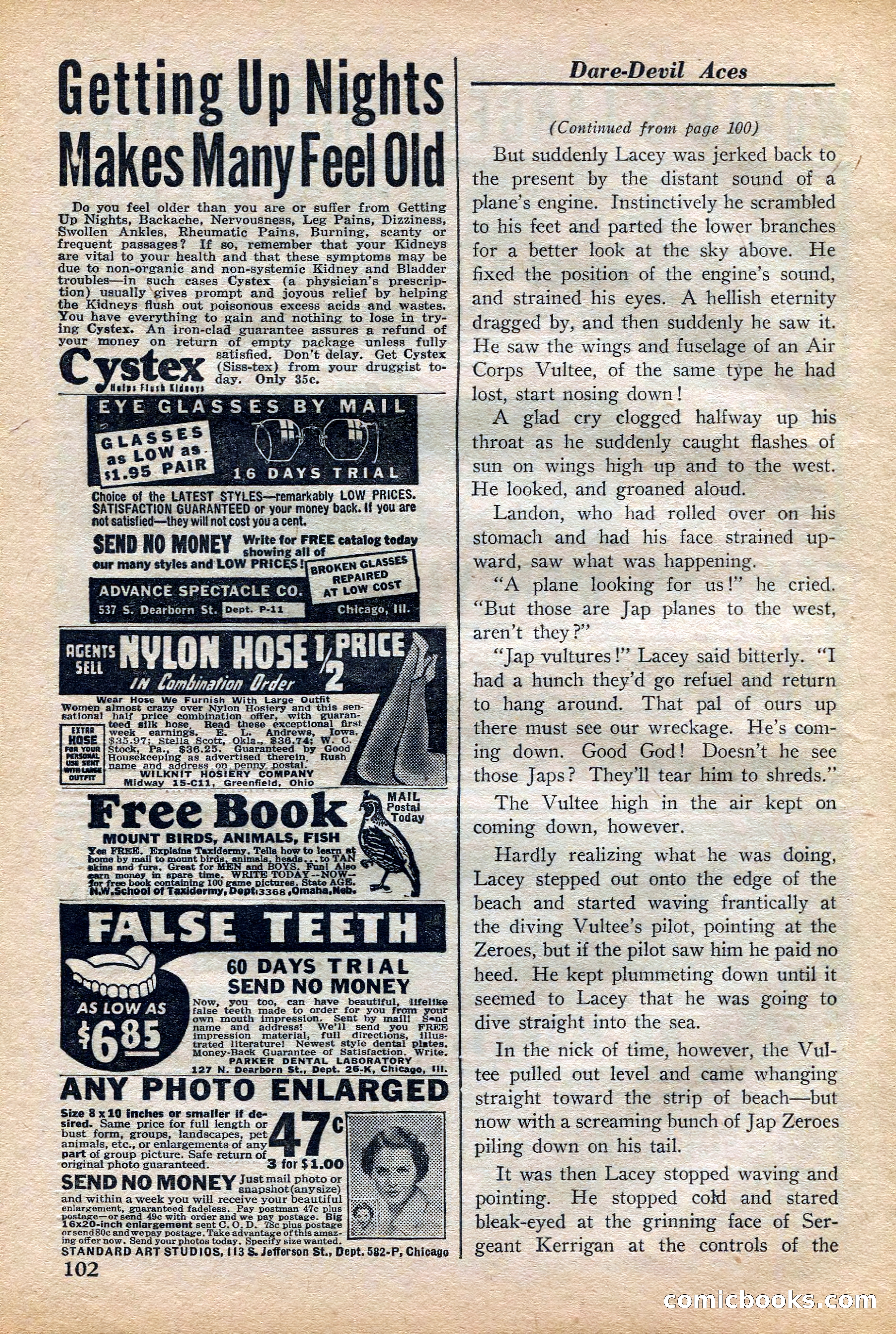 Dare-Devil Aces, November 1942 — page 104 of 118