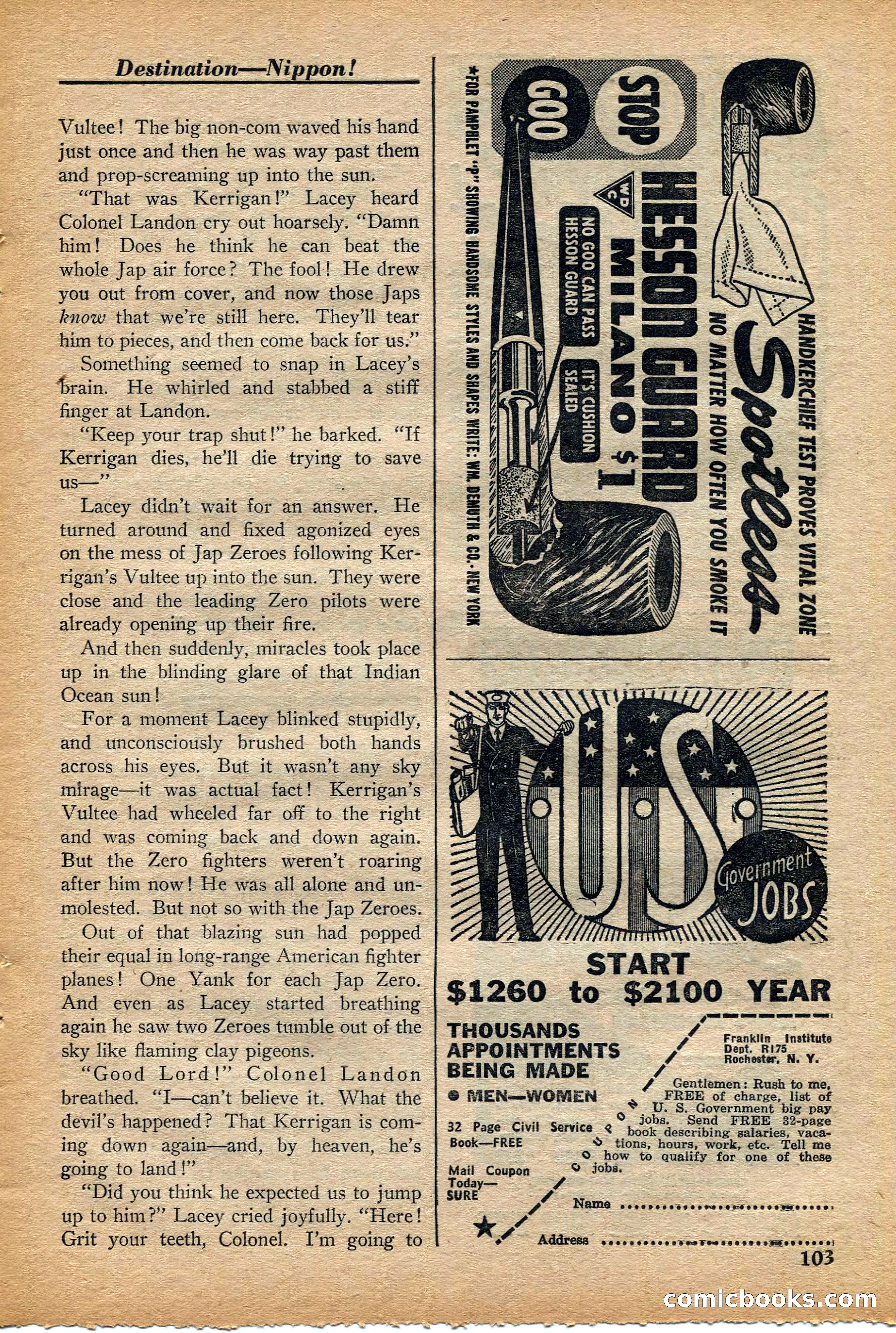 Dare-Devil Aces, November 1942 — page 105 of 118