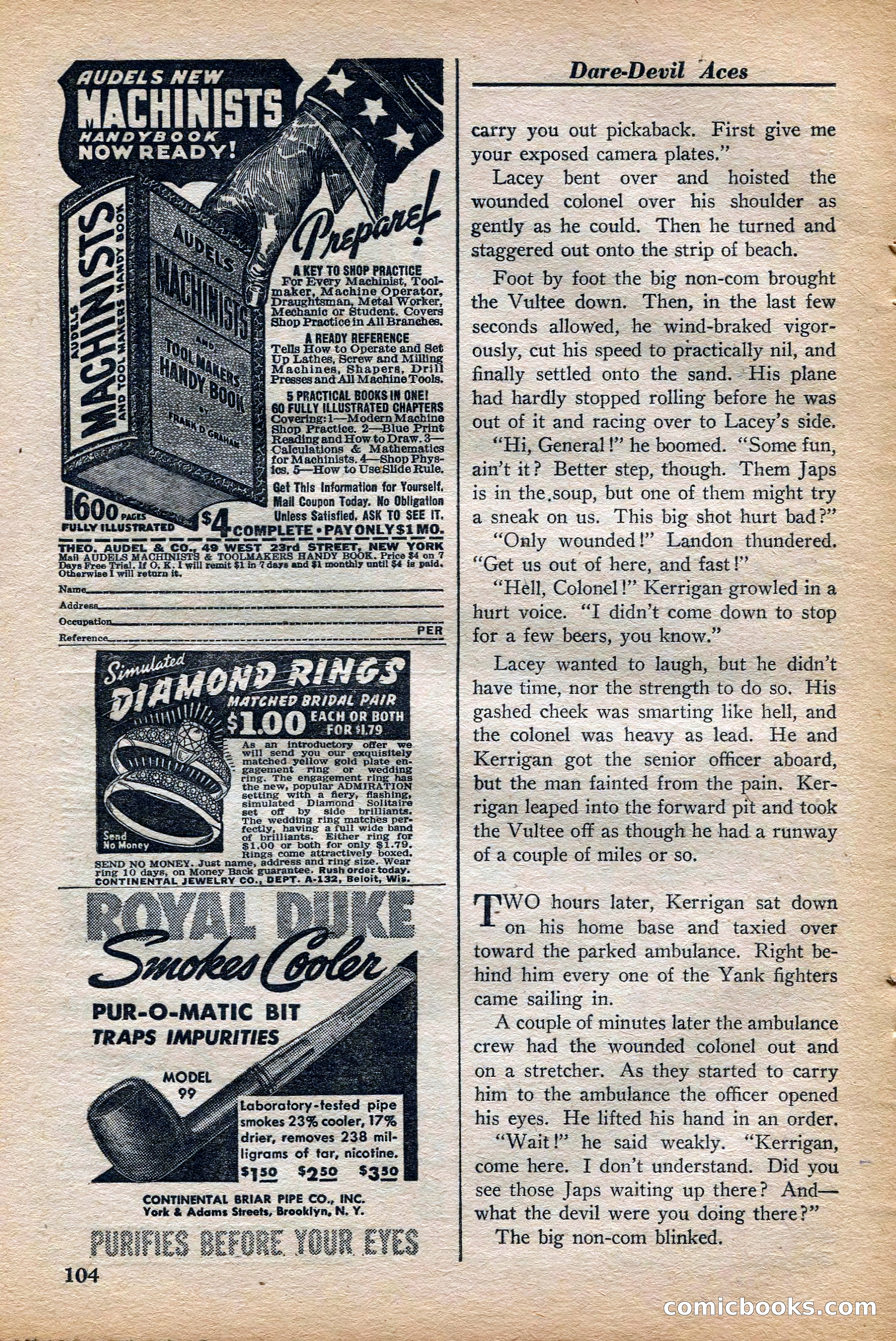 Dare-Devil Aces, November 1942 — page 106 of 118