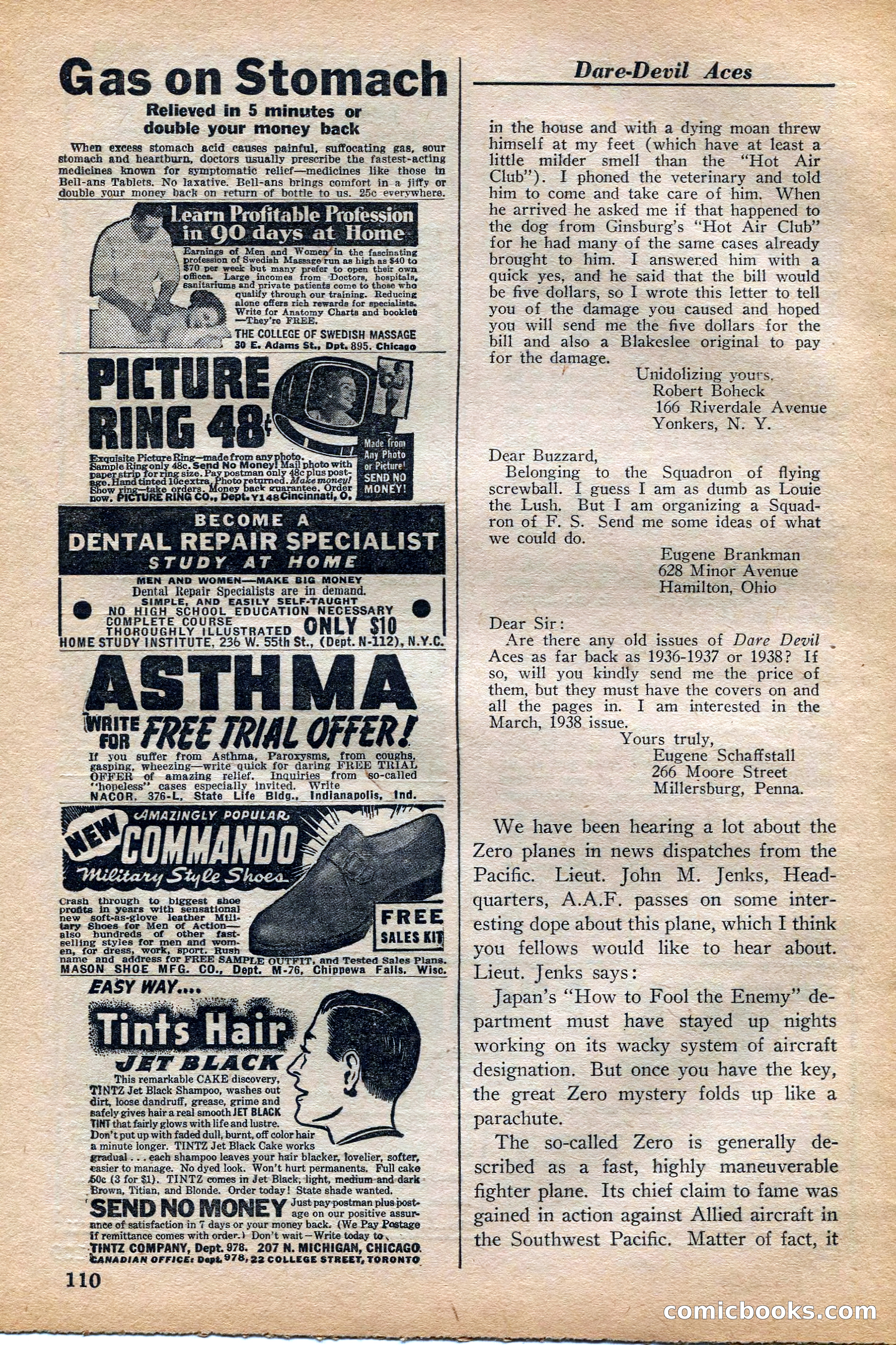 Dare-Devil Aces, November 1942 — page 112 of 118