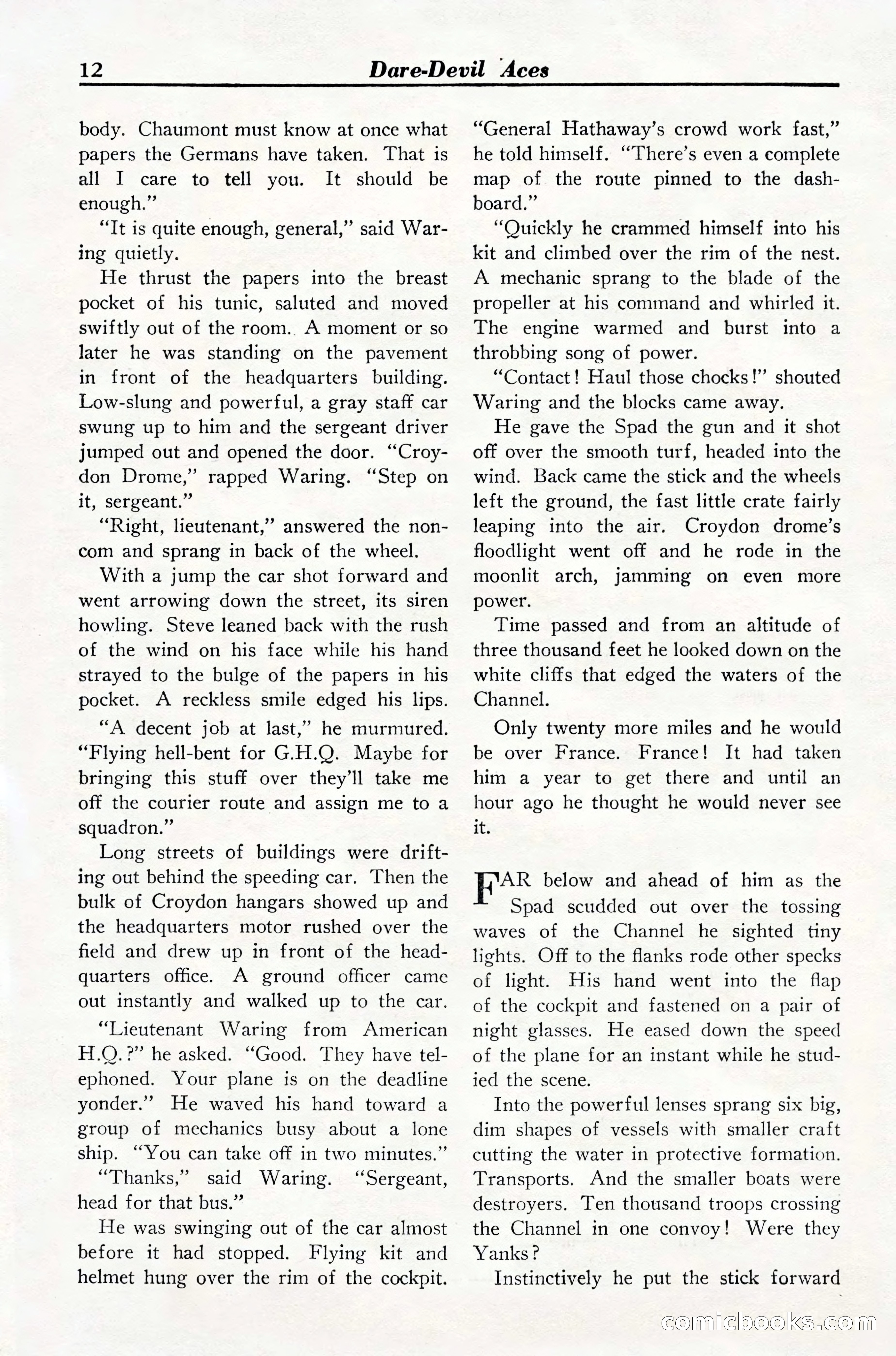 Dare-Devil Aces, March 1935 — page 14 of 132