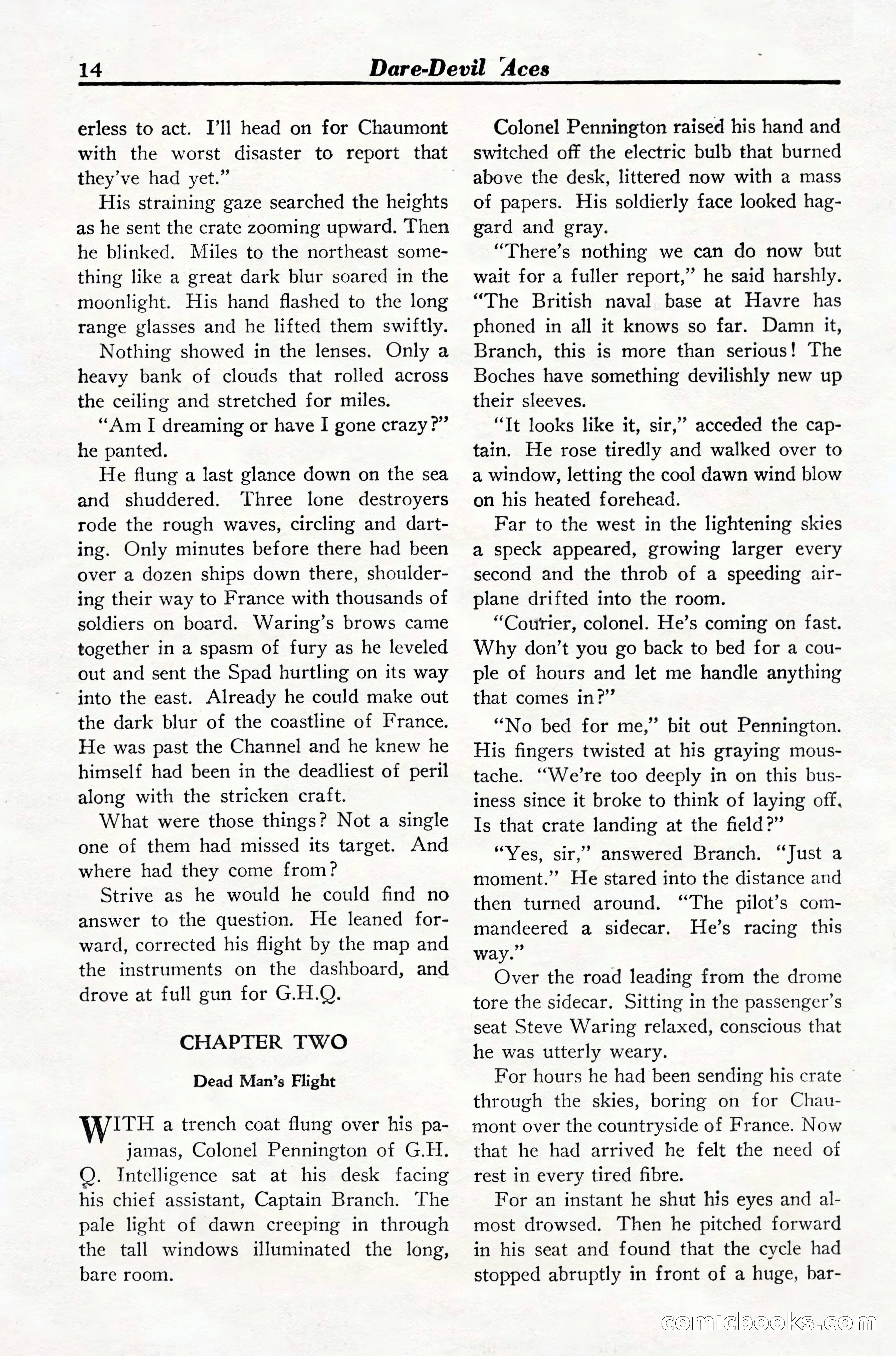 Dare-Devil Aces, March 1935 — page 16 of 132