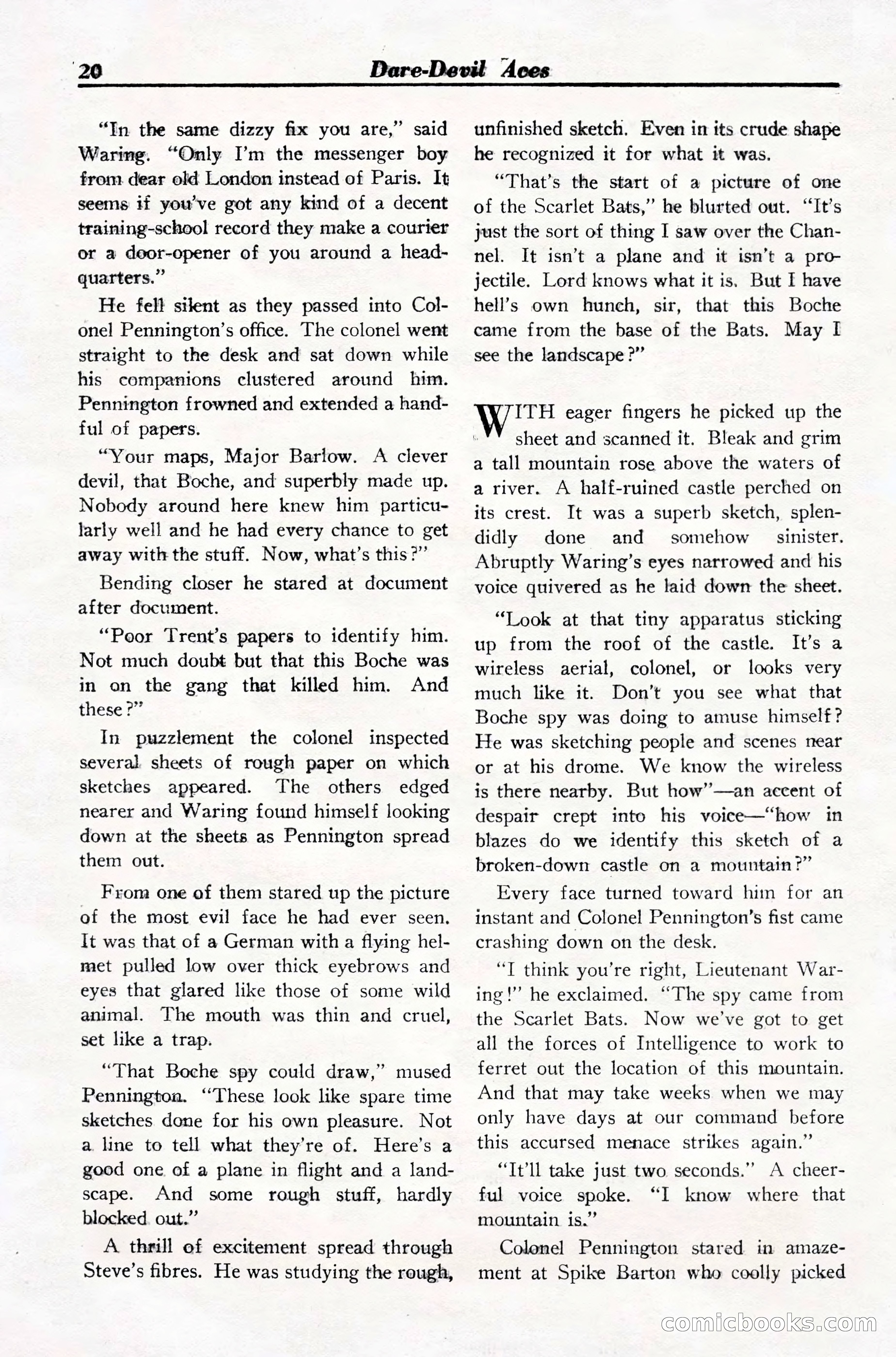 Dare-Devil Aces, March 1935 — page 22 of 132