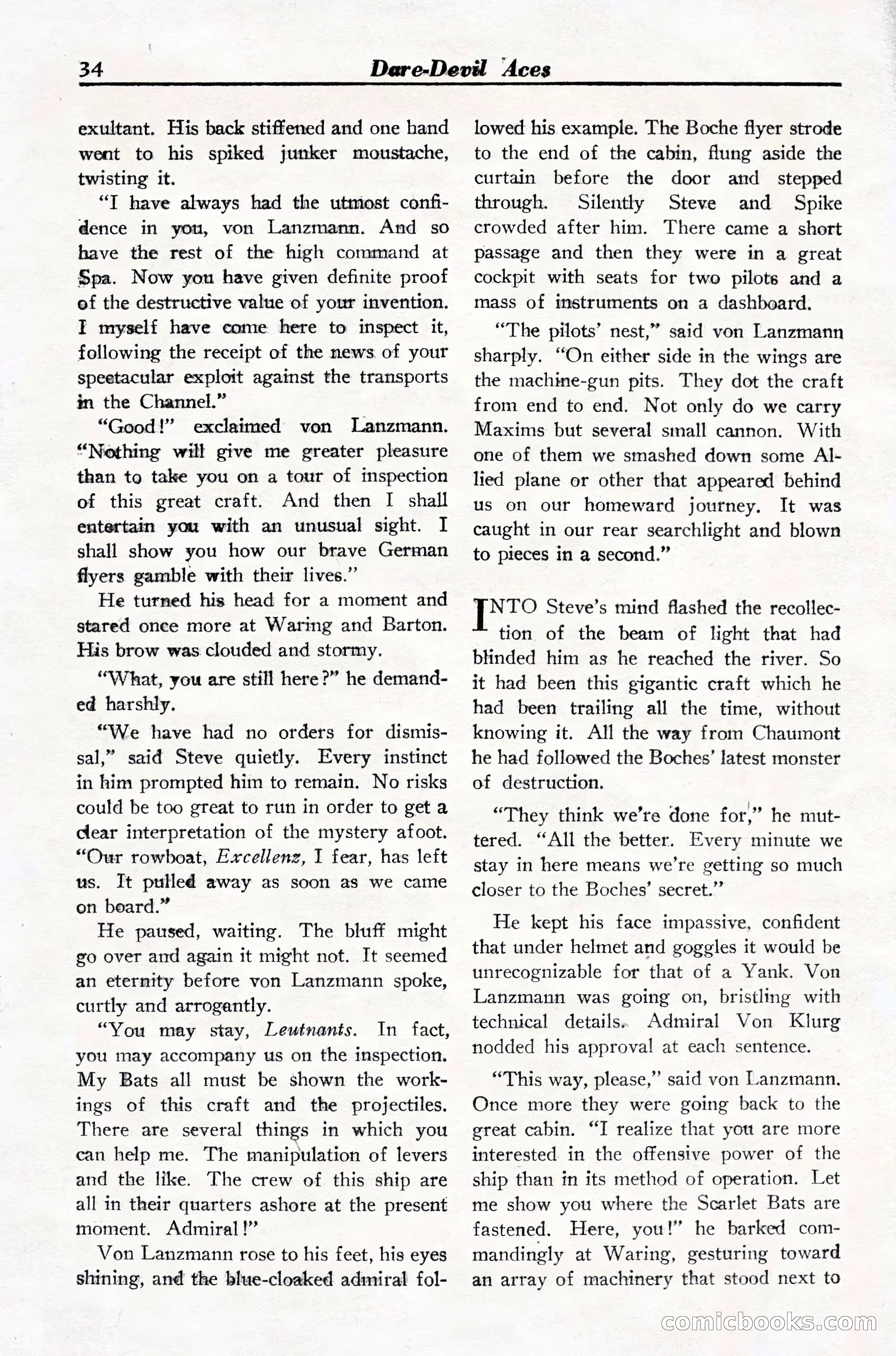 Dare-Devil Aces, March 1935 — page 36 of 132