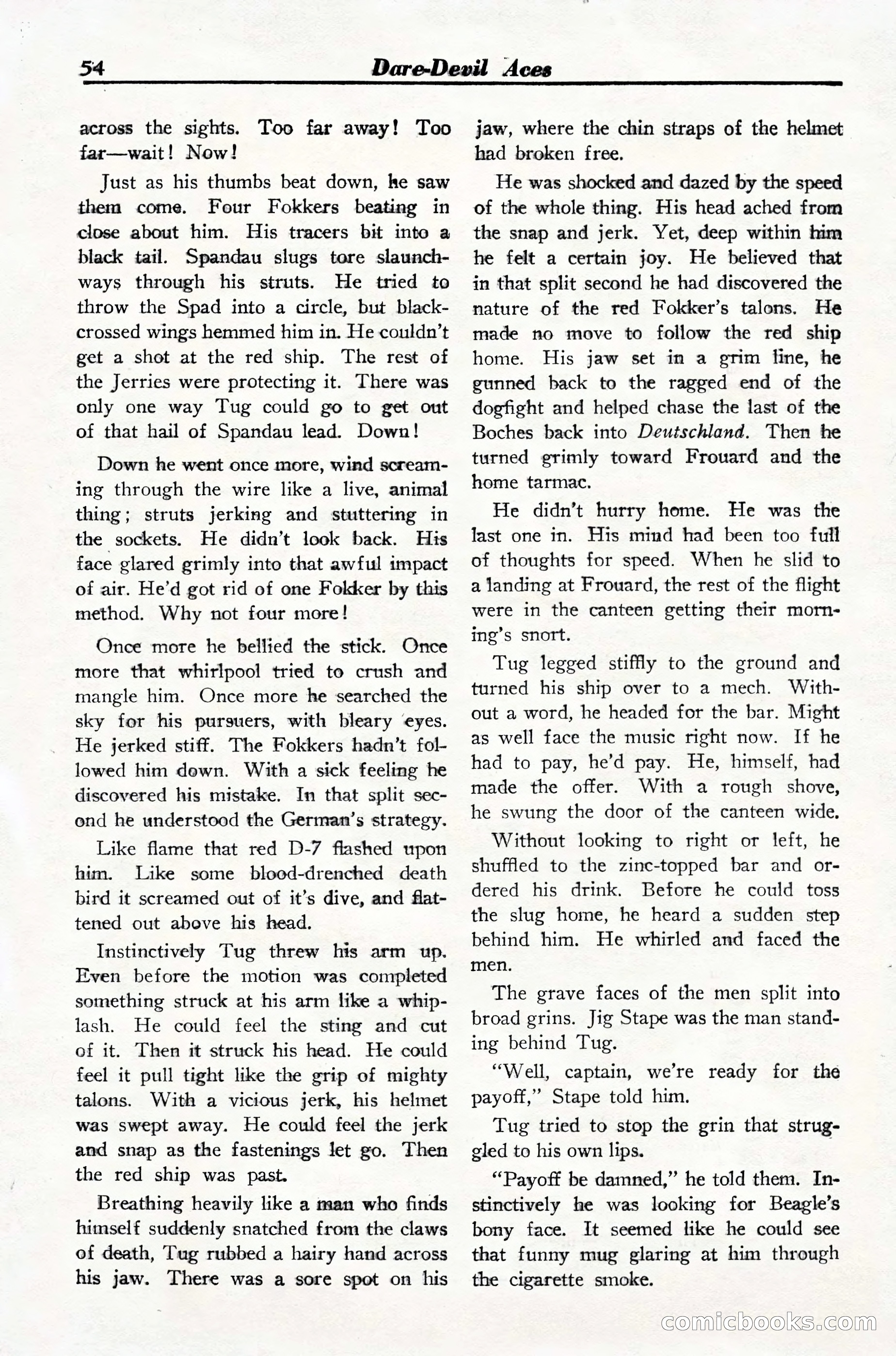 Dare-Devil Aces, March 1935 — page 56 of 132