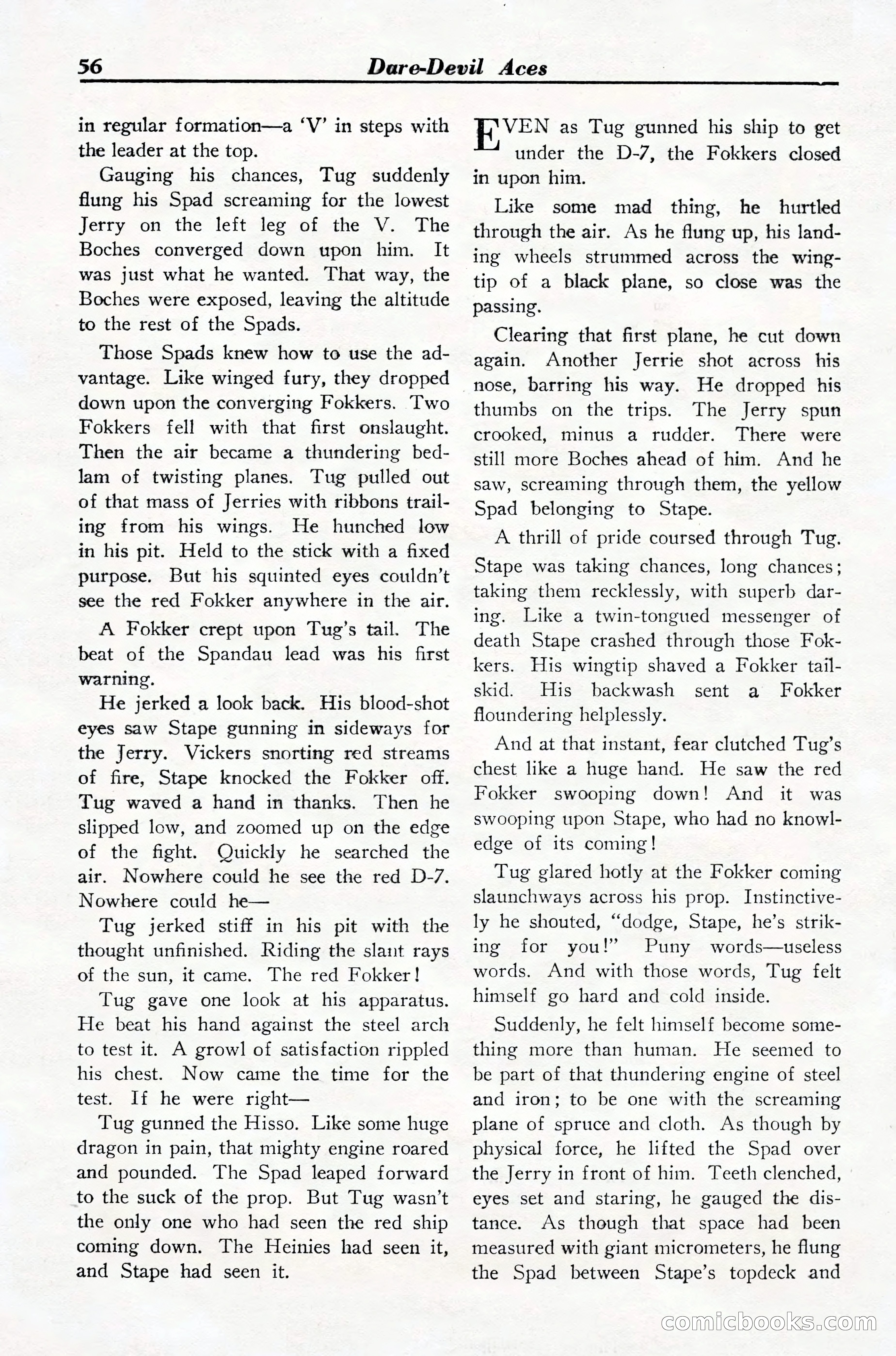 Dare-Devil Aces, March 1935 — page 58 of 132