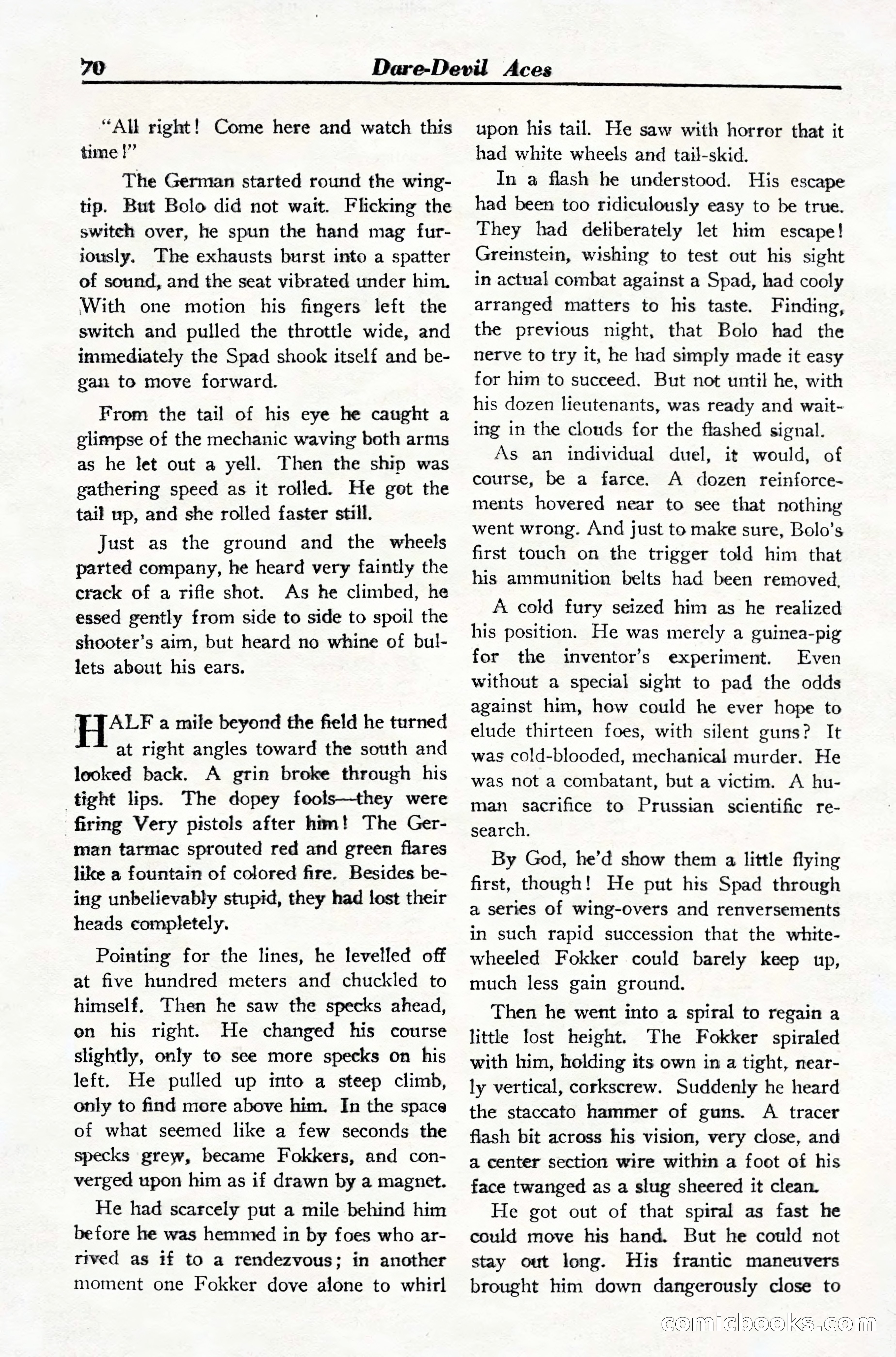 Dare-Devil Aces, March 1935 — page 72 of 132