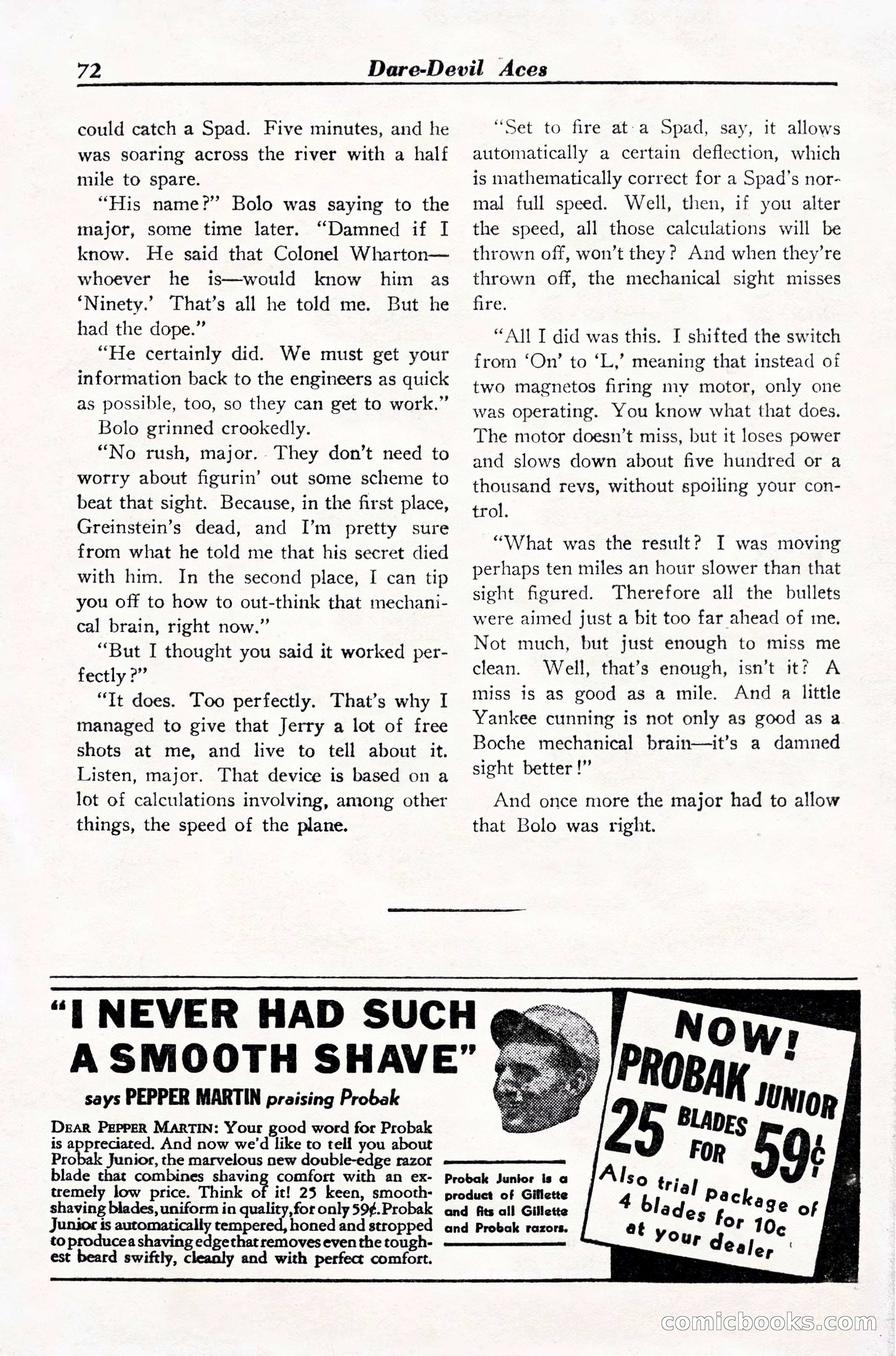 Dare-Devil Aces, March 1935 — page 74 of 132