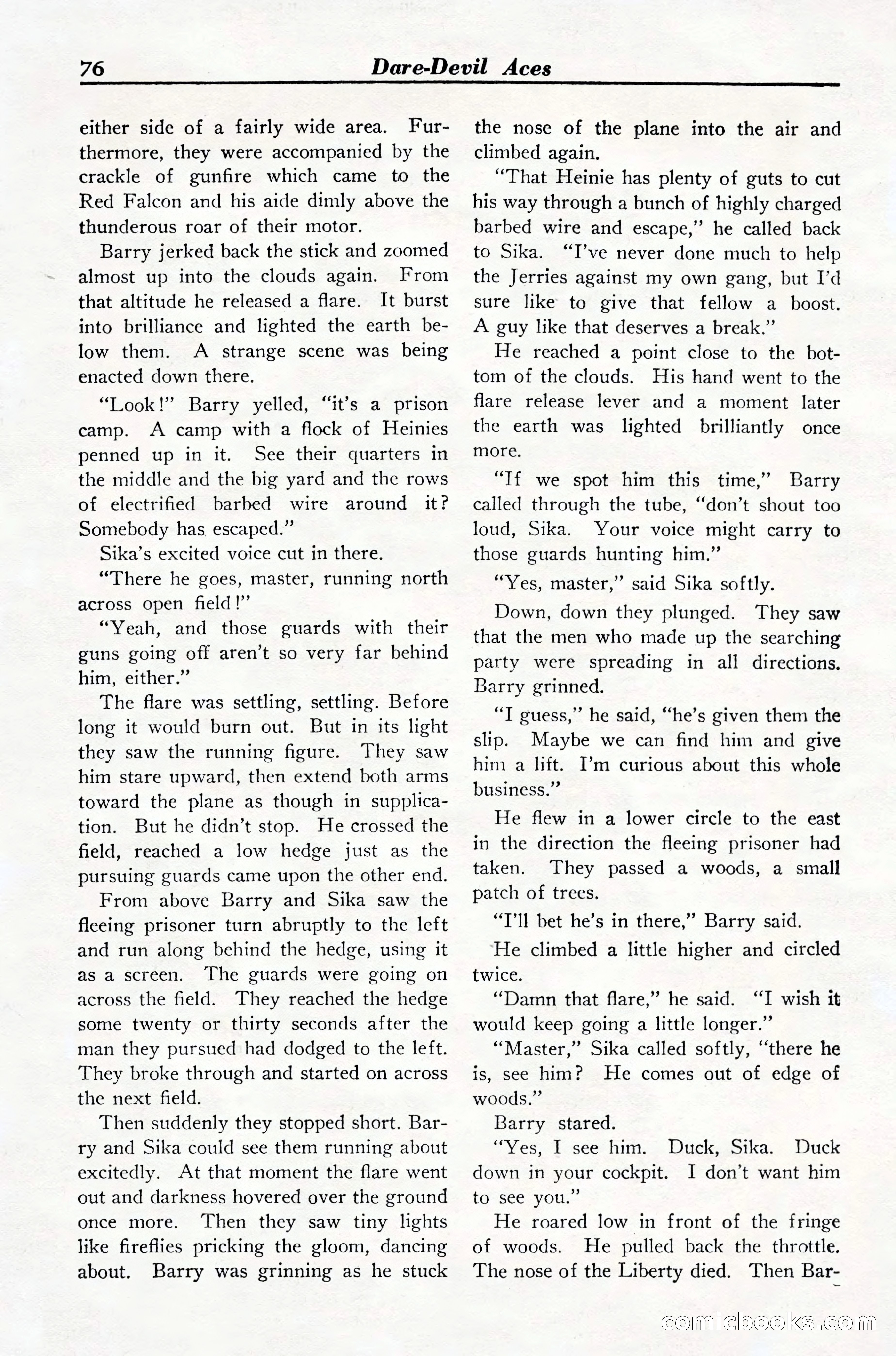 Dare-Devil Aces, March 1935 — page 78 of 132