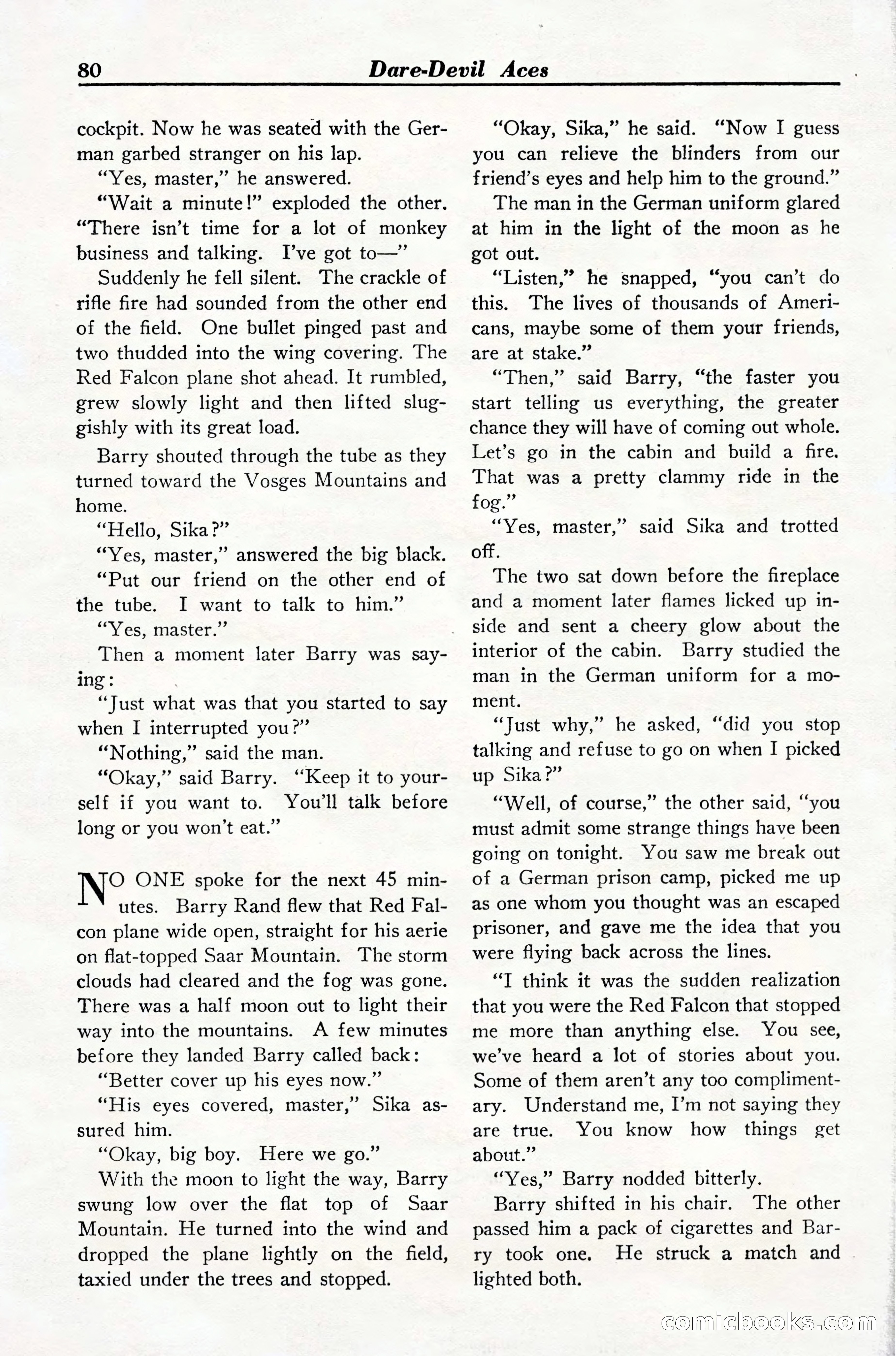 Dare-Devil Aces, March 1935 — page 82 of 132