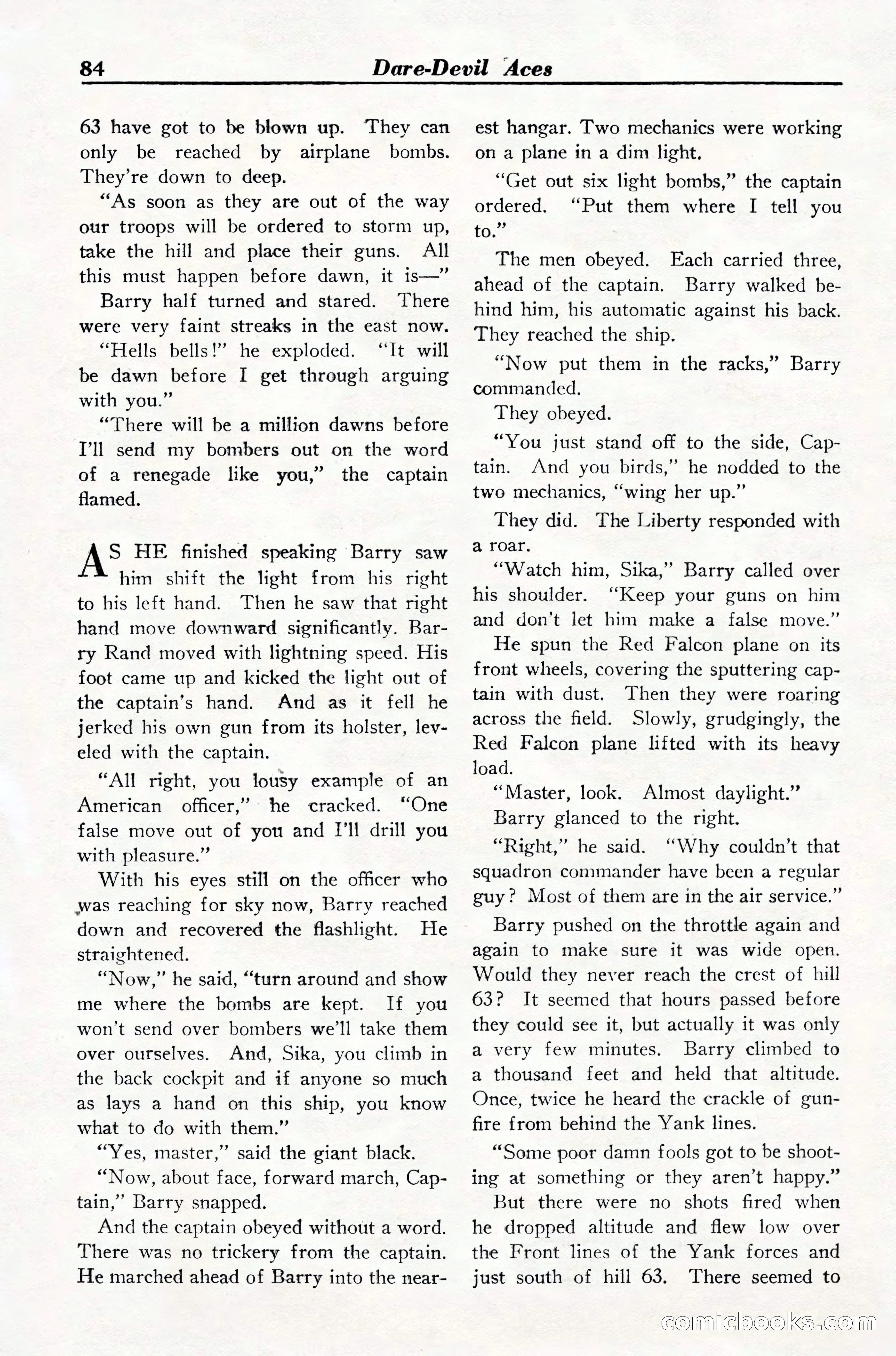 Dare-Devil Aces, March 1935 — page 86 of 132