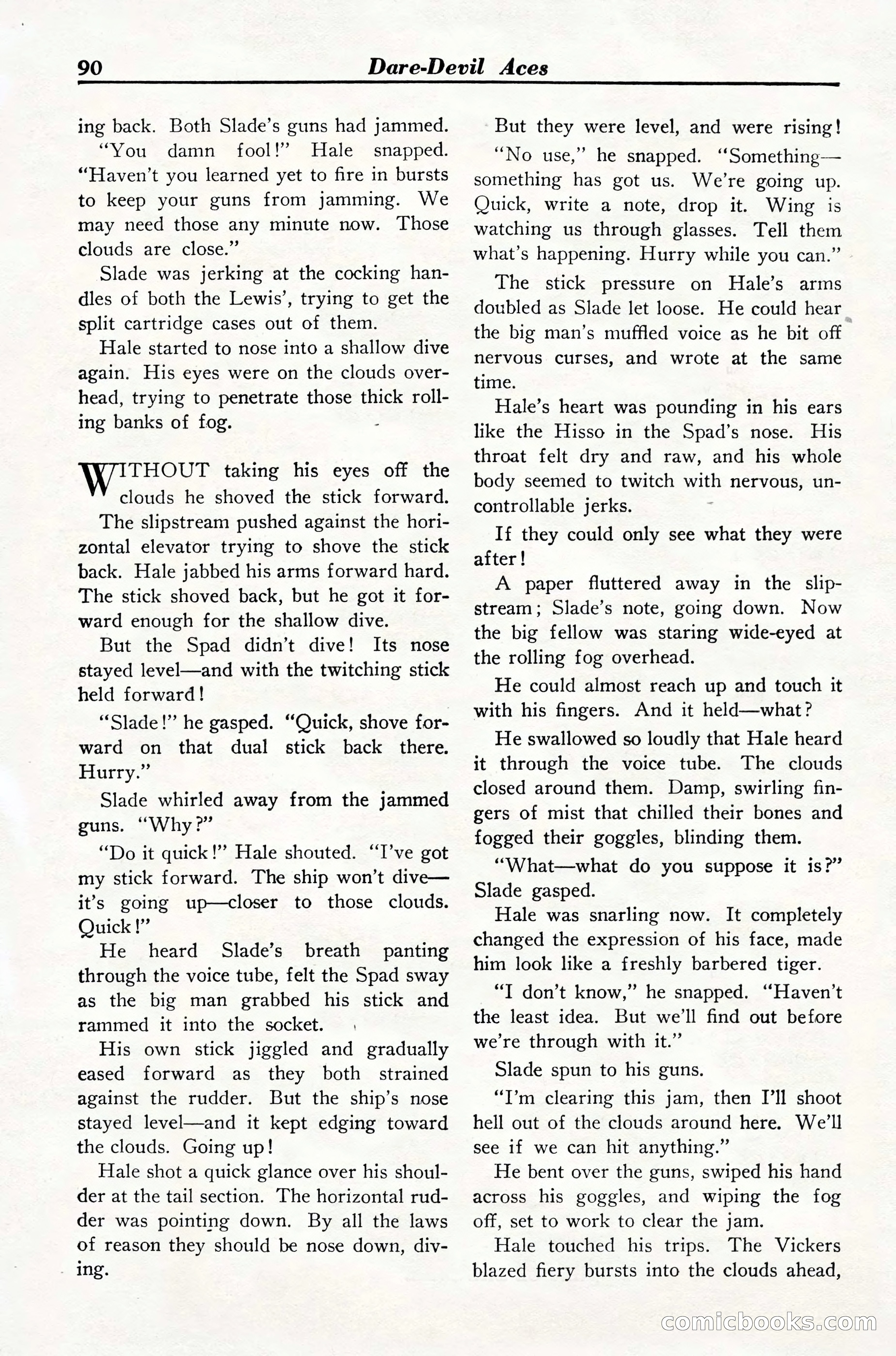 Dare-Devil Aces, March 1935 — page 92 of 132