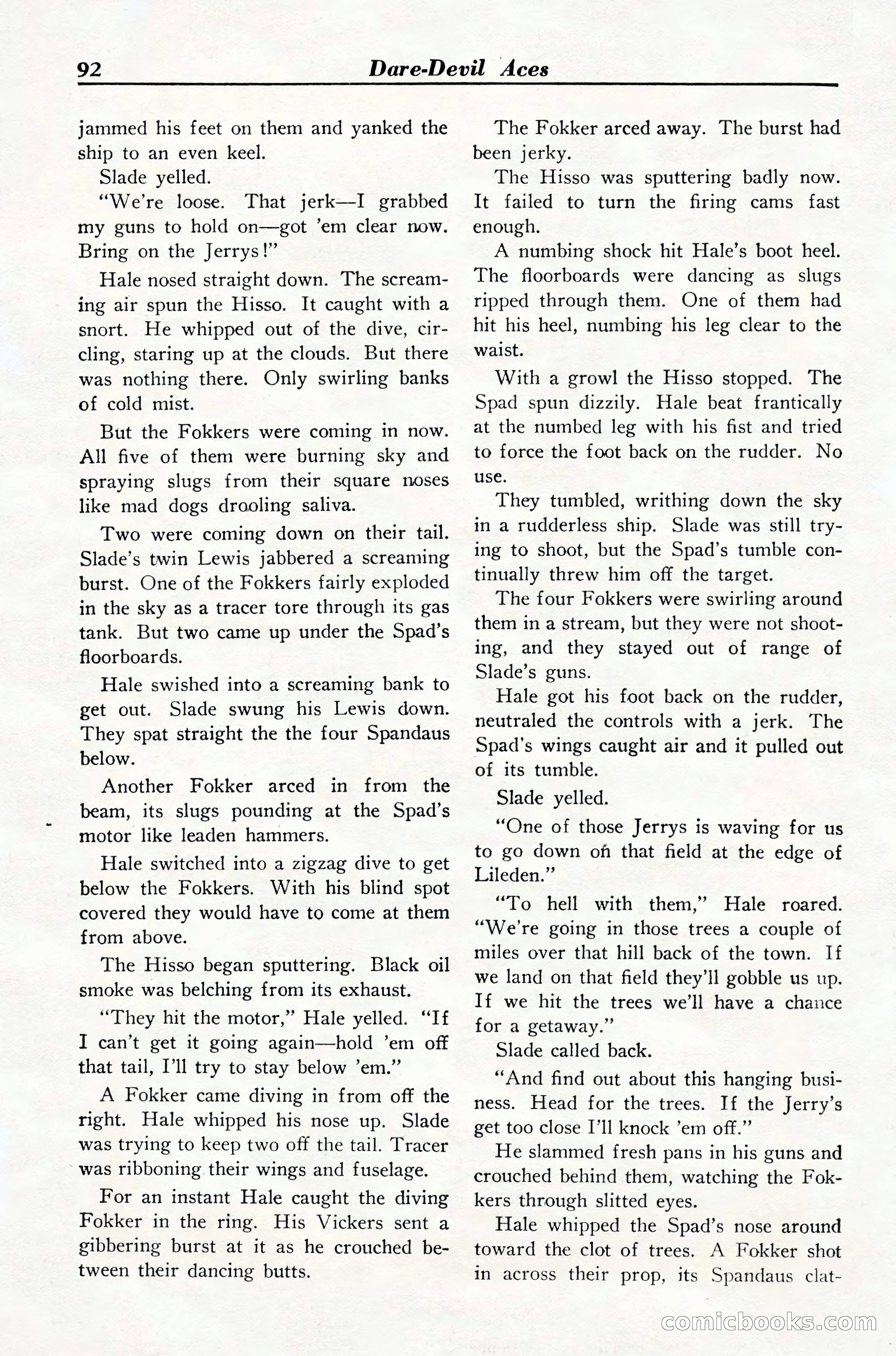 Dare-Devil Aces, March 1935 — page 94 of 132