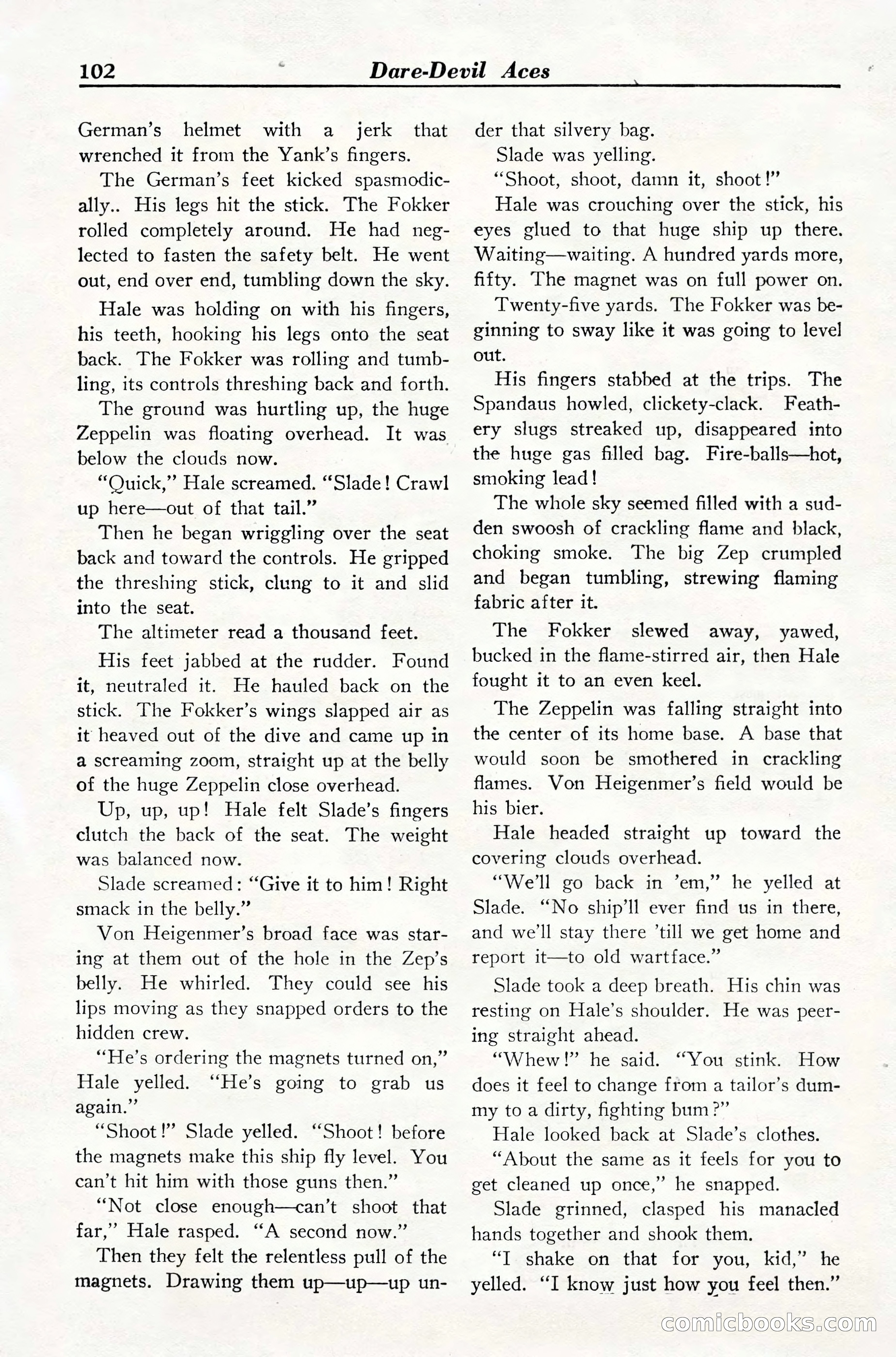 Dare-Devil Aces, March 1935 — page 104 of 132