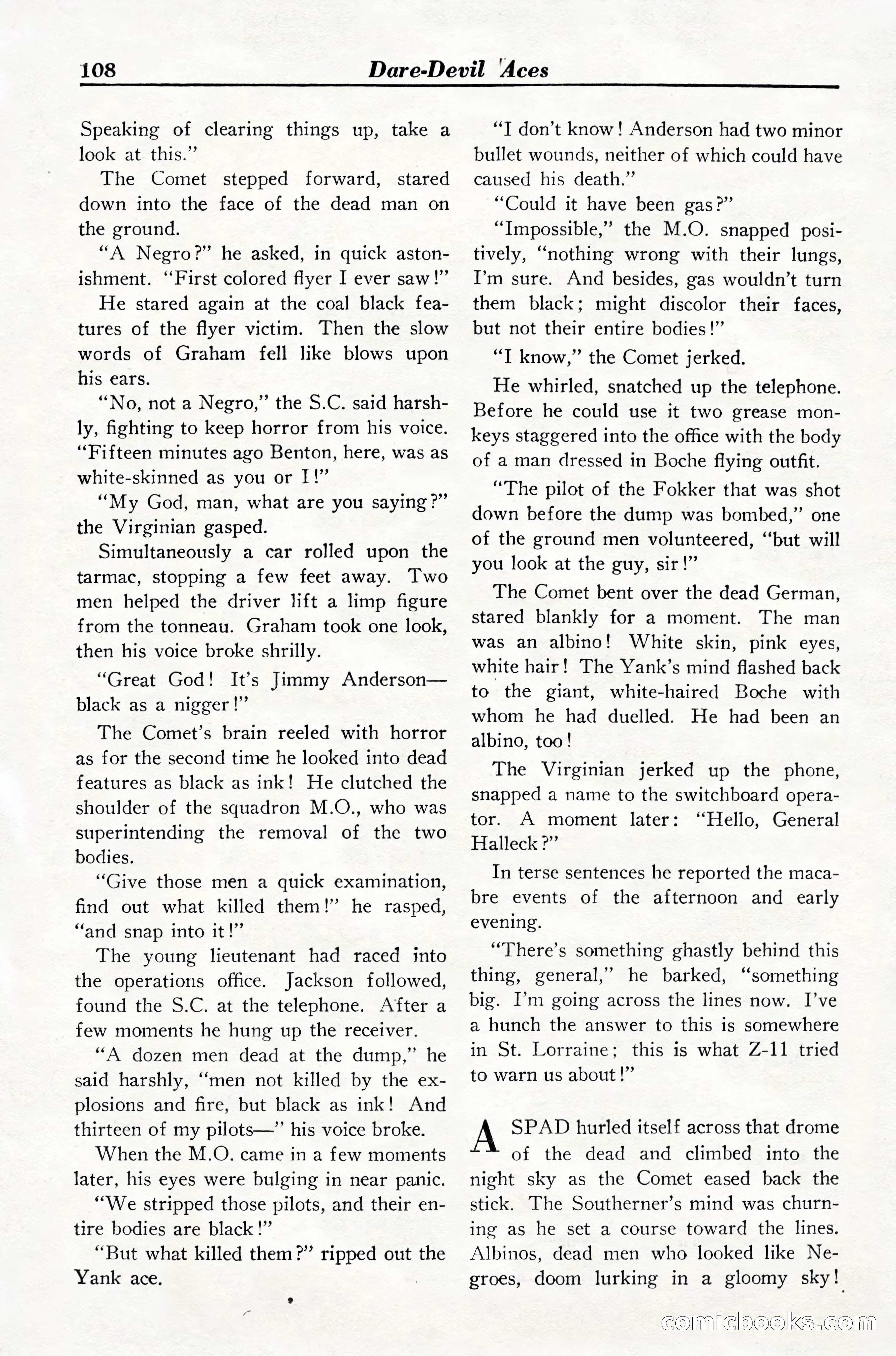 Dare-Devil Aces, March 1935 — page 110 of 132