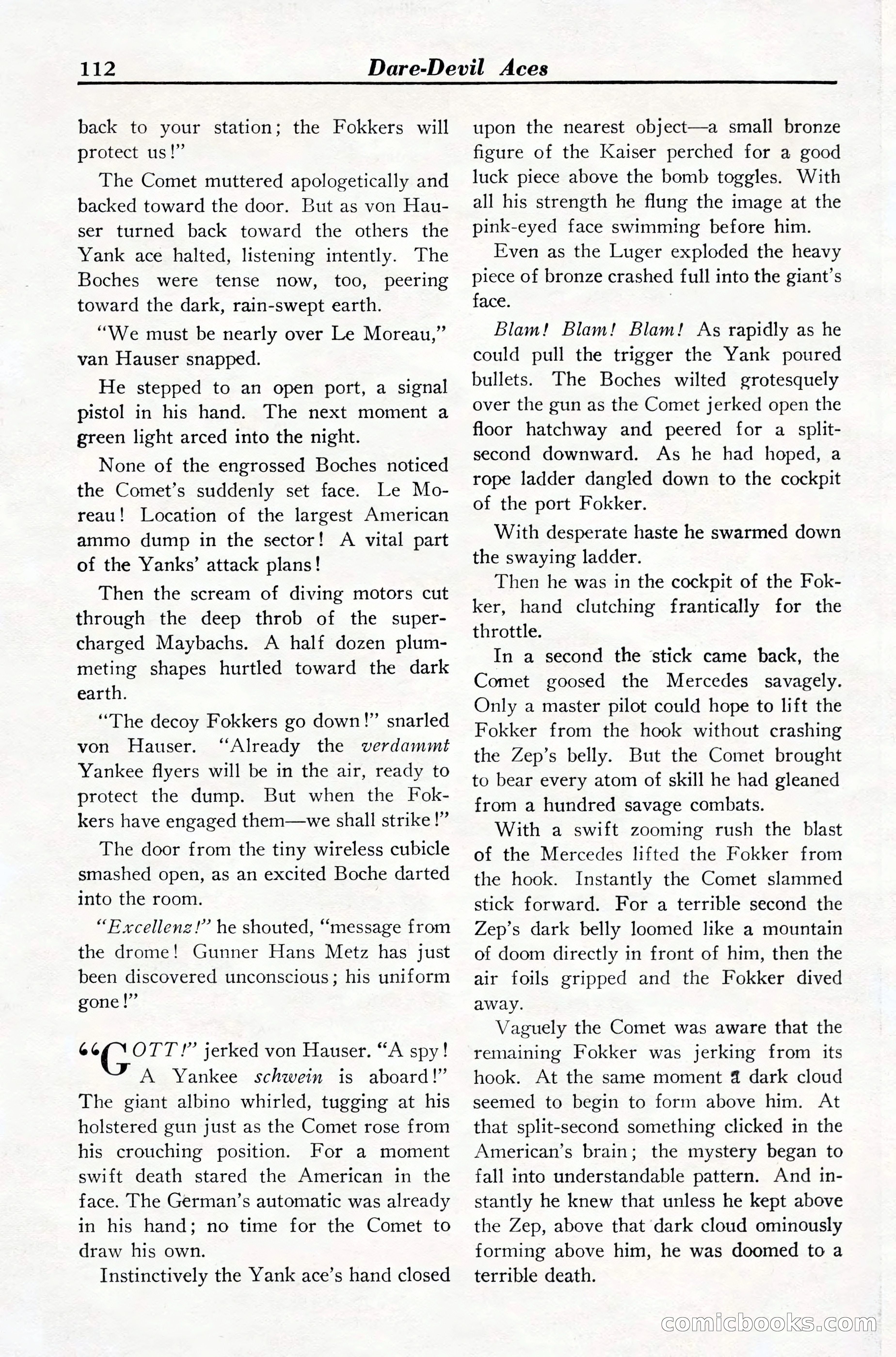 Dare-Devil Aces, March 1935 — page 114 of 132