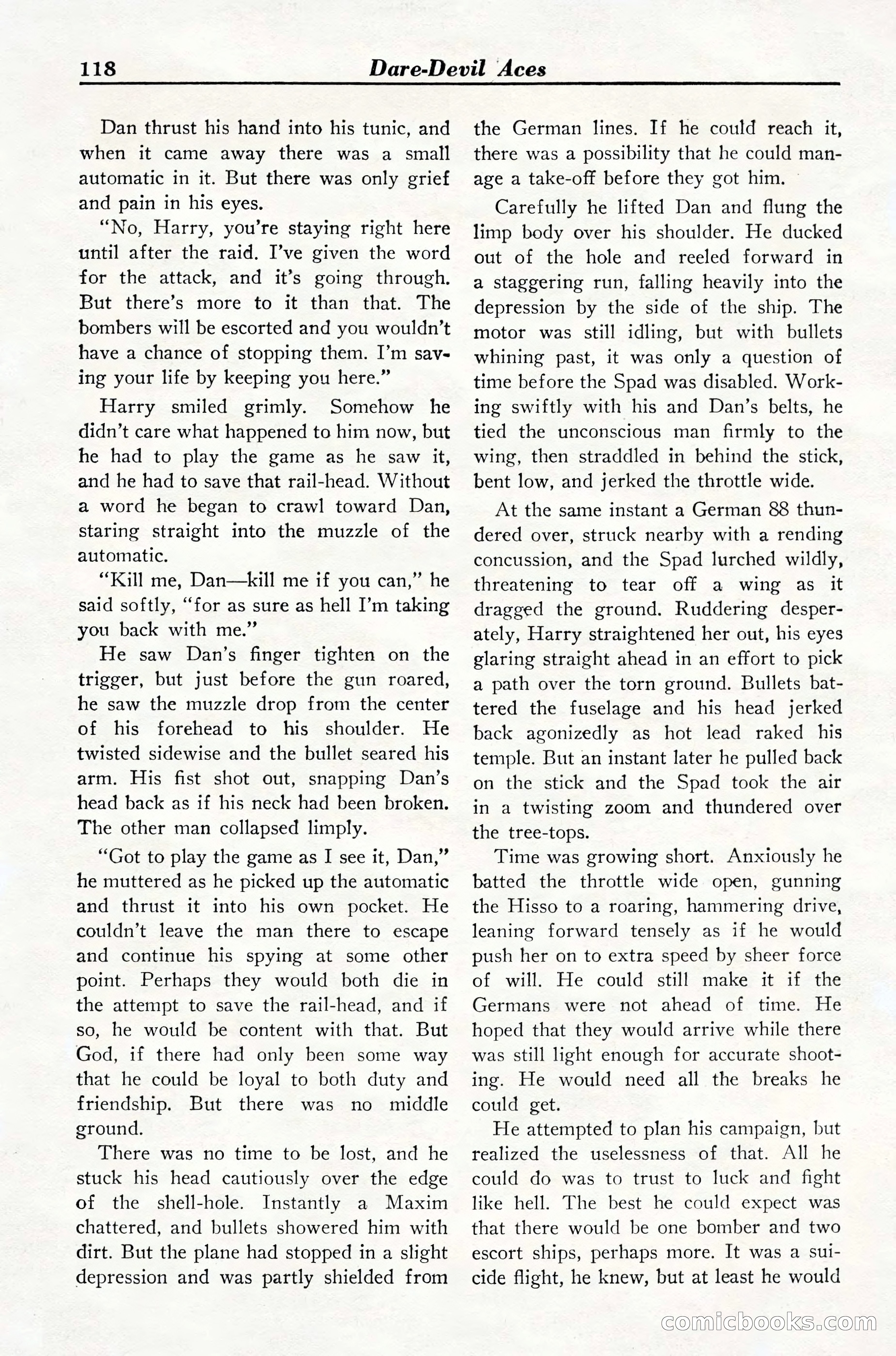Dare-Devil Aces, March 1935 — page 120 of 132