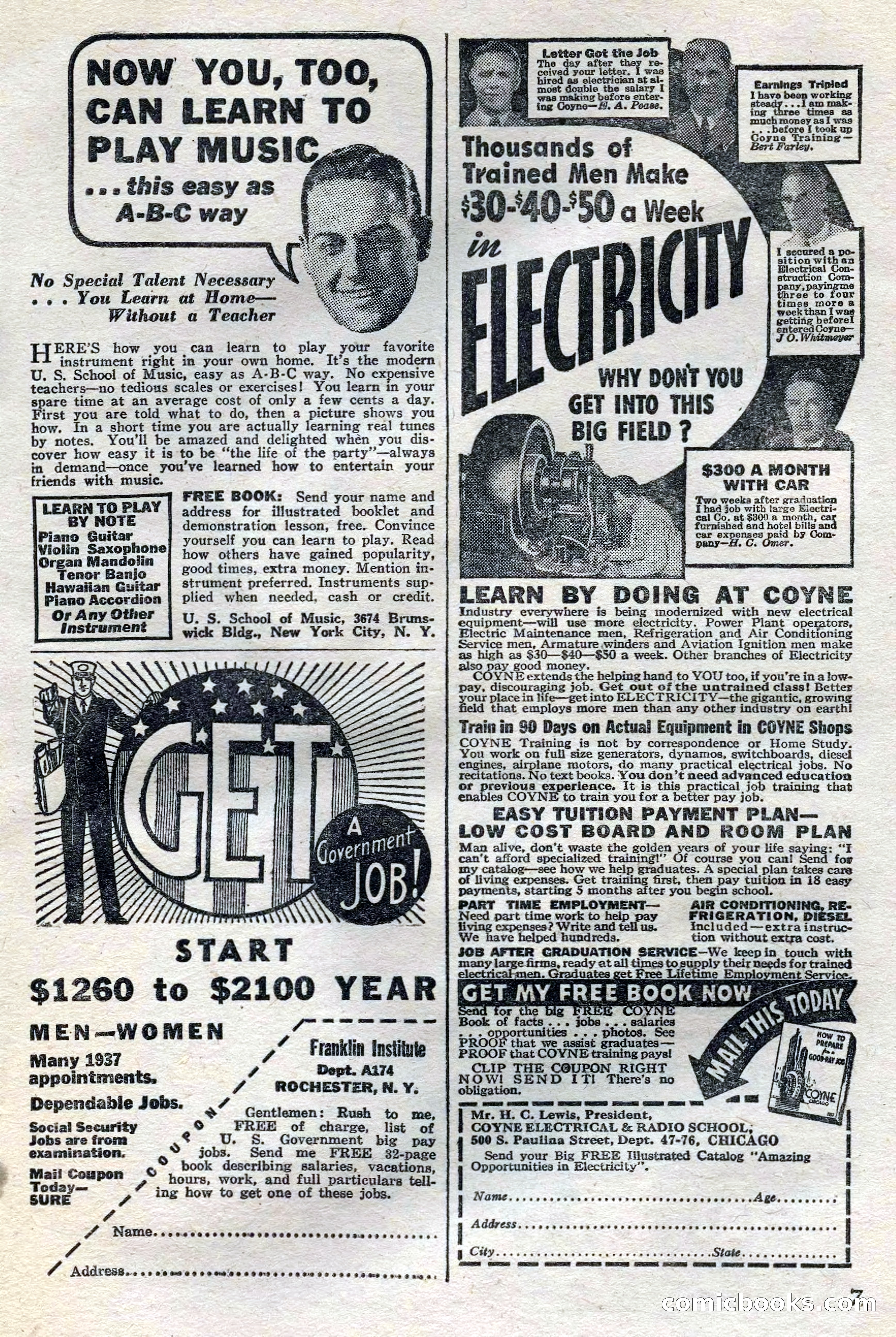 Dare-Devil Aces, April 1937 — page 9 of 117