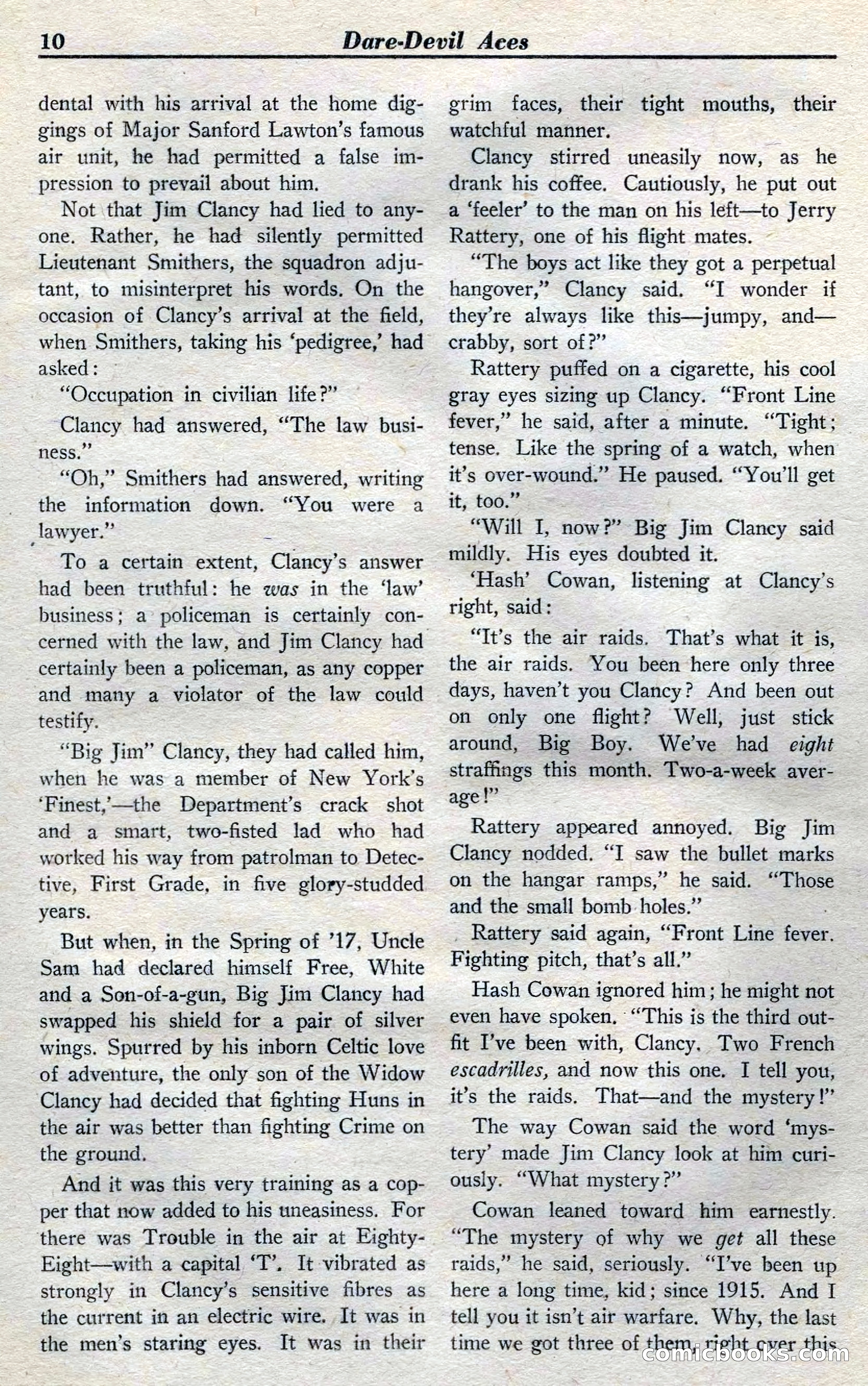 Dare-Devil Aces, April 1937 — page 12 of 117