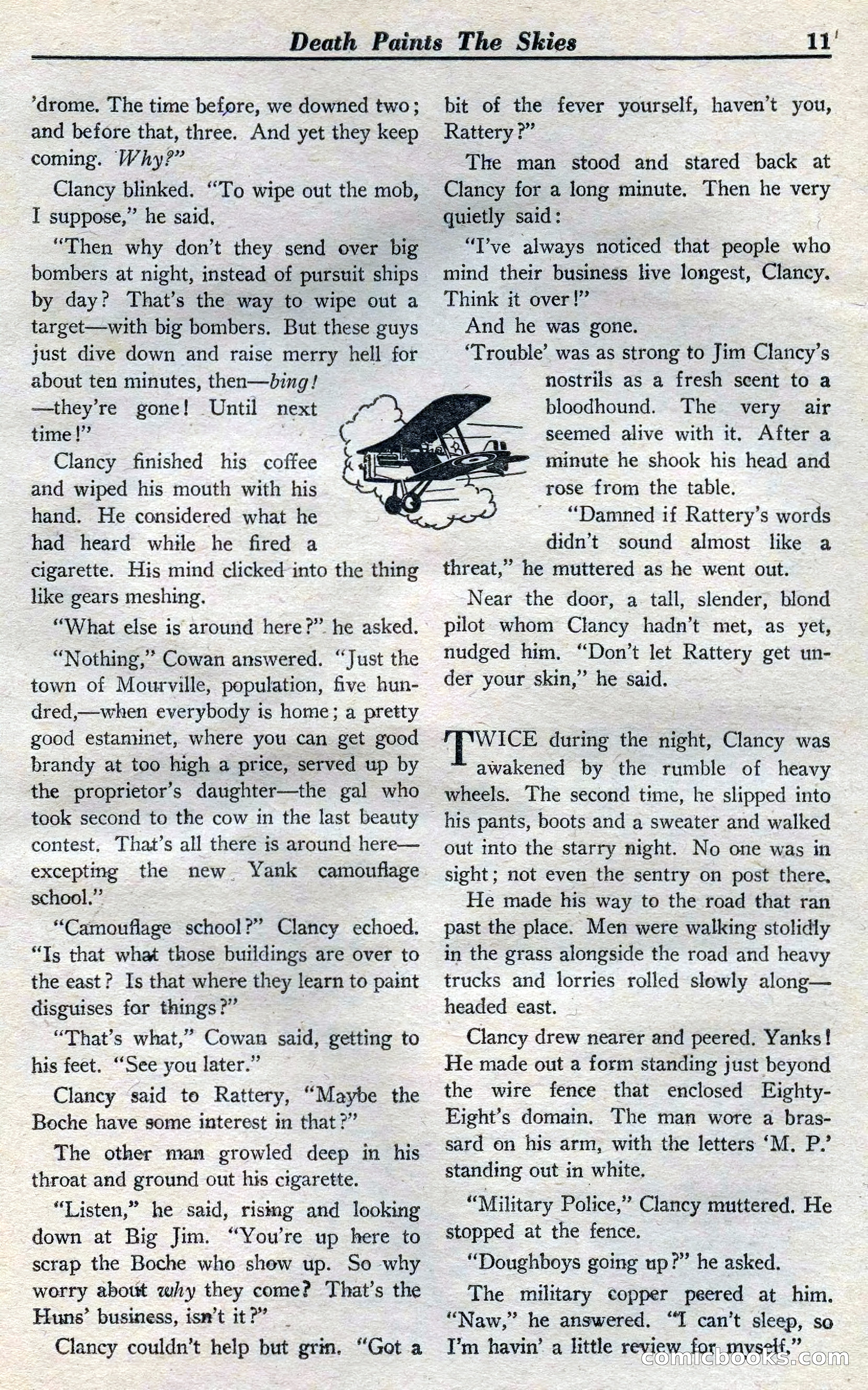 Dare-Devil Aces, April 1937 — page 13 of 117