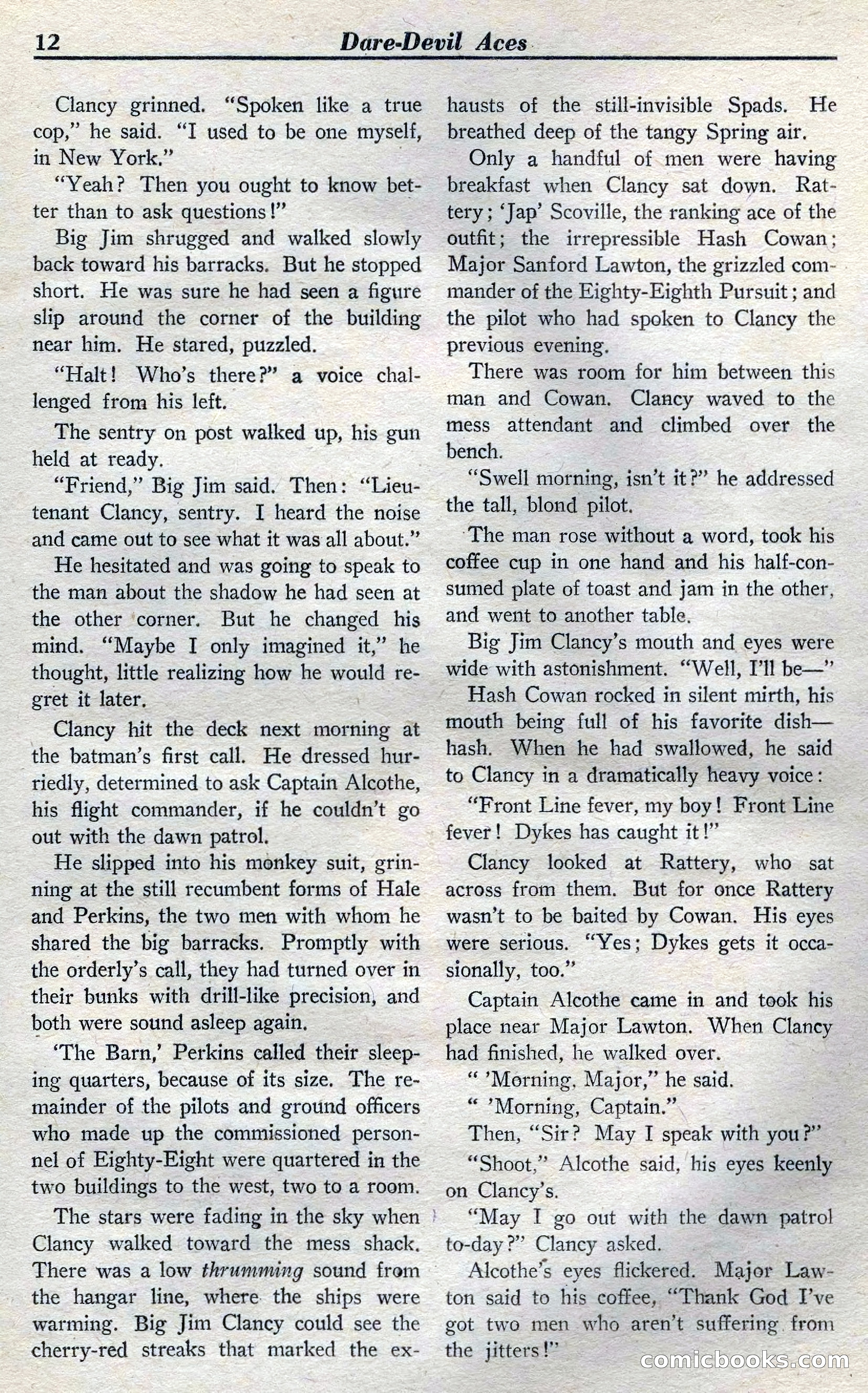 Dare-Devil Aces, April 1937 — page 14 of 117