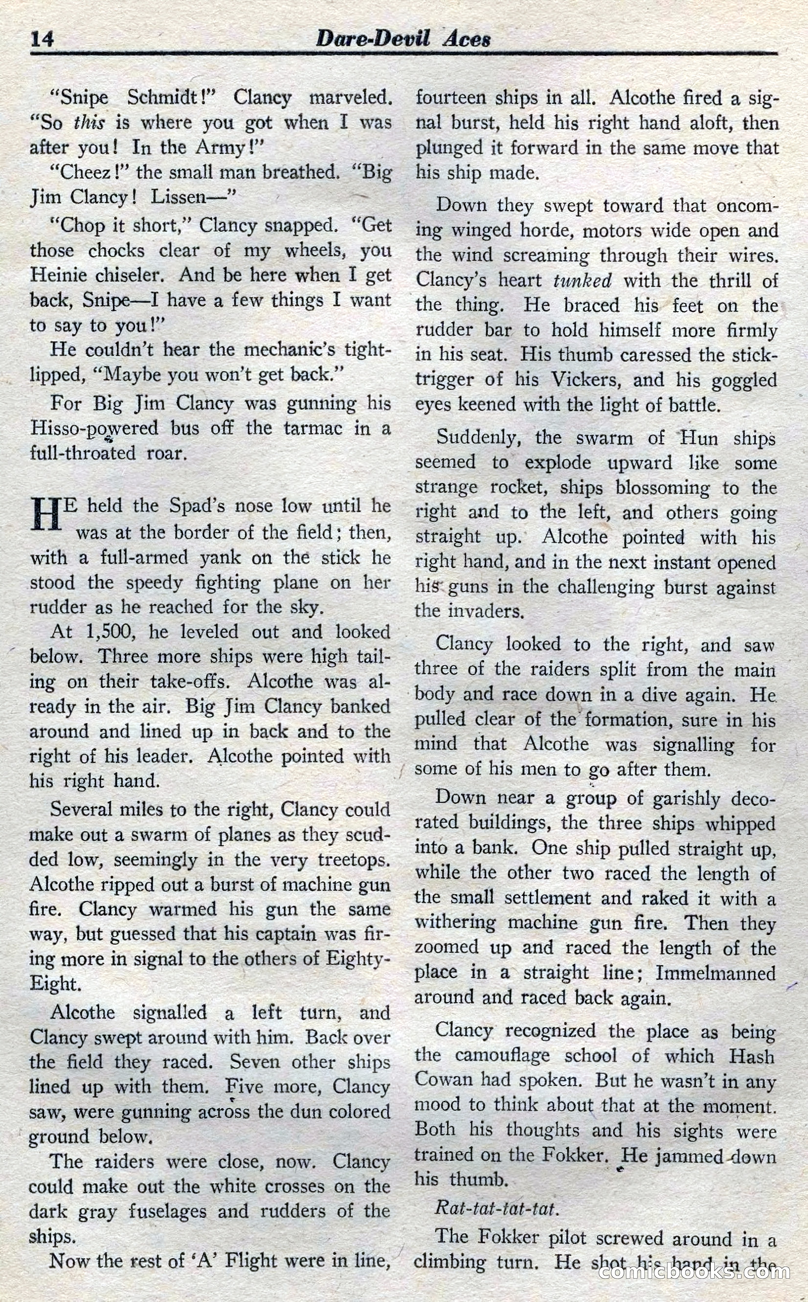 Dare-Devil Aces, April 1937 — page 16 of 117