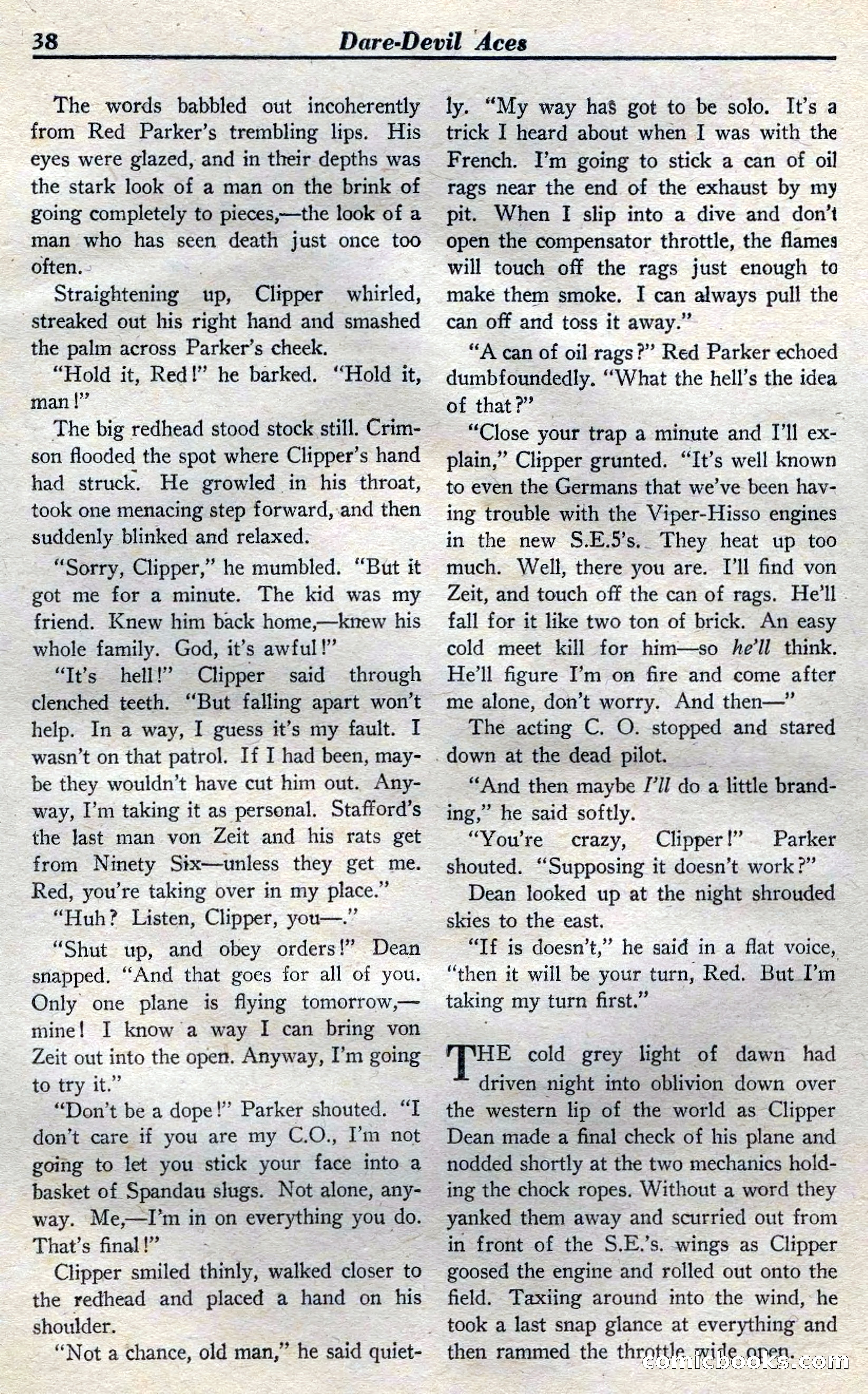 Dare-Devil Aces, April 1937 — page 40 of 117