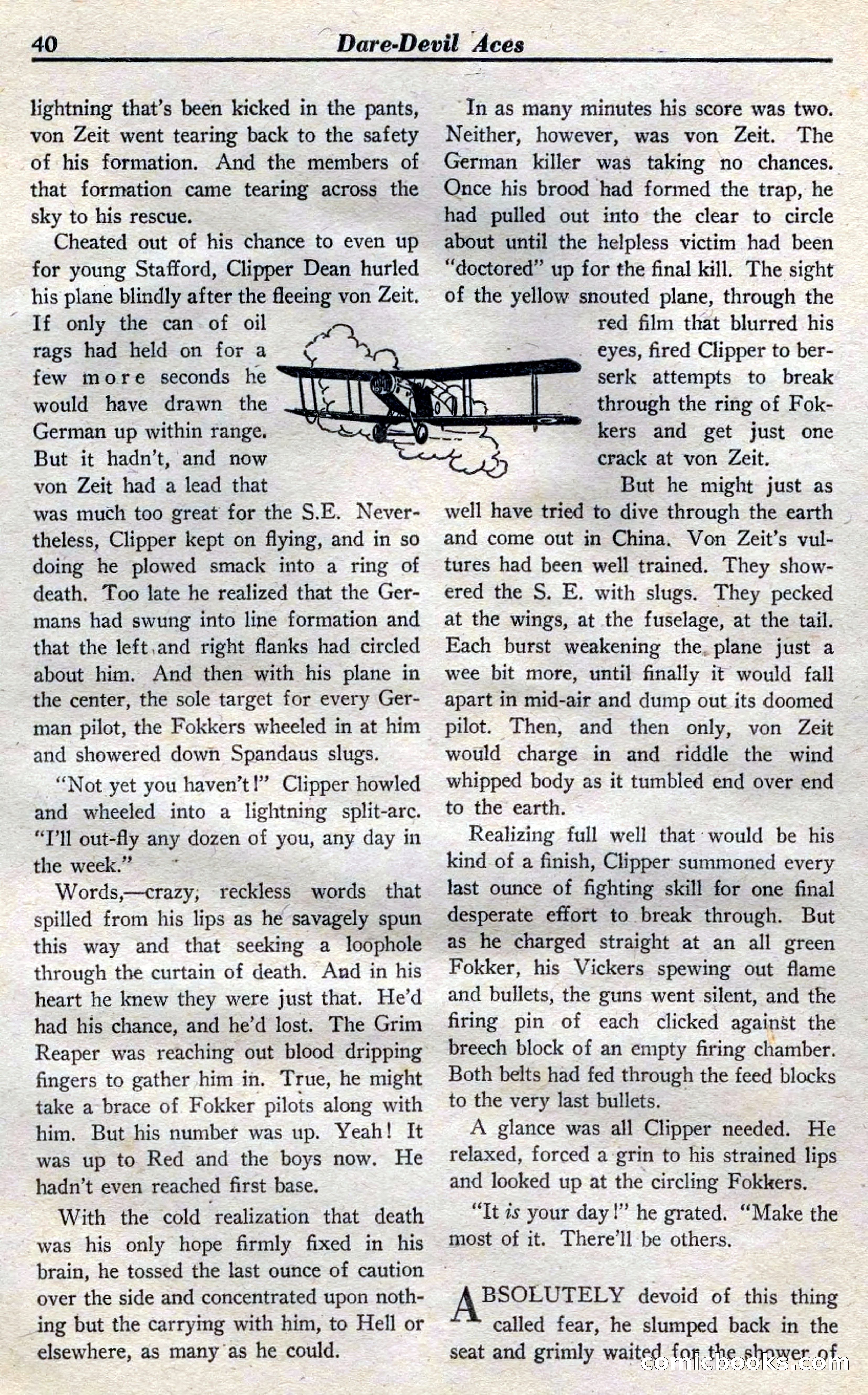Dare-Devil Aces, April 1937 — page 42 of 117