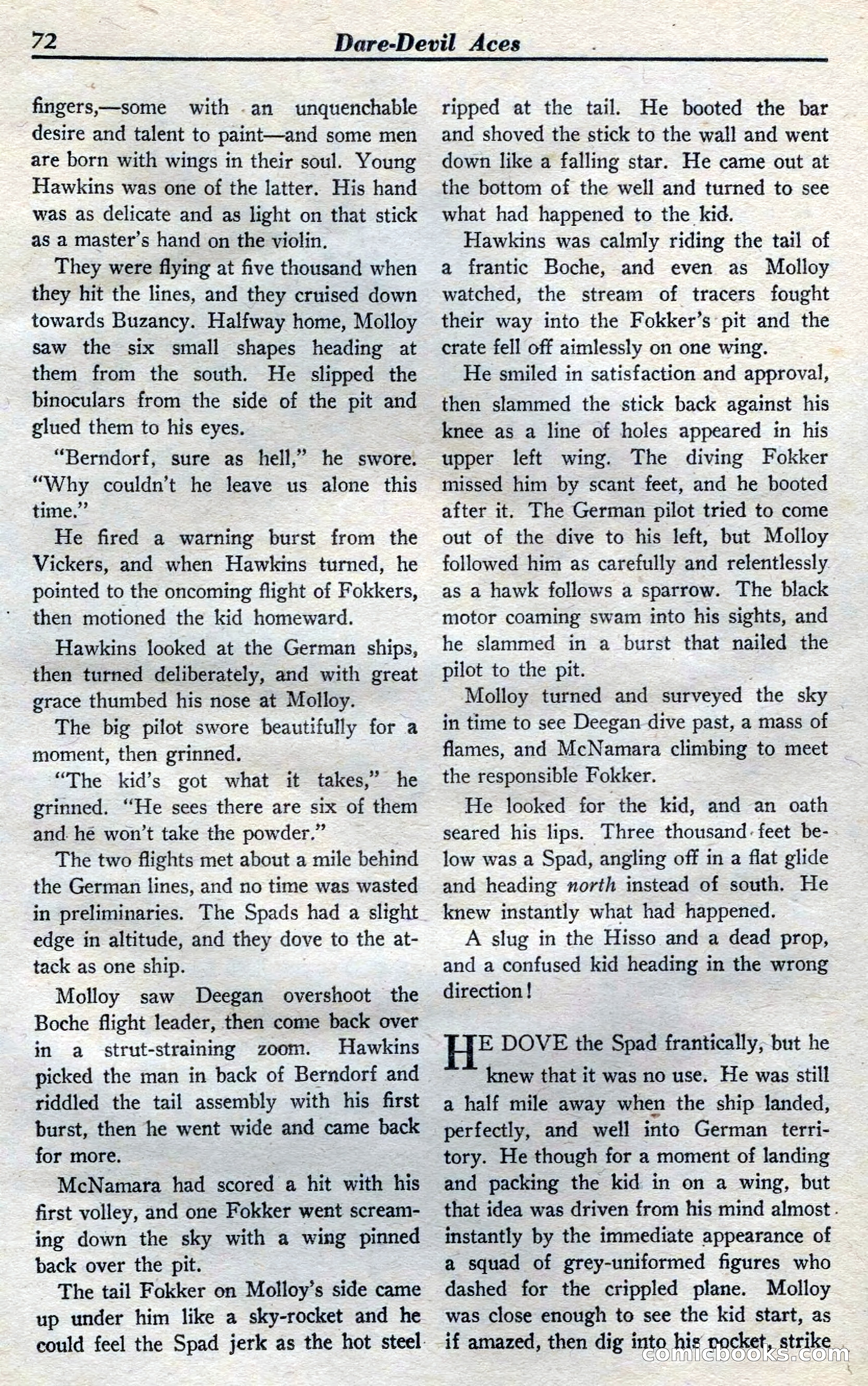 Dare-Devil Aces, April 1937 — page 74 of 117