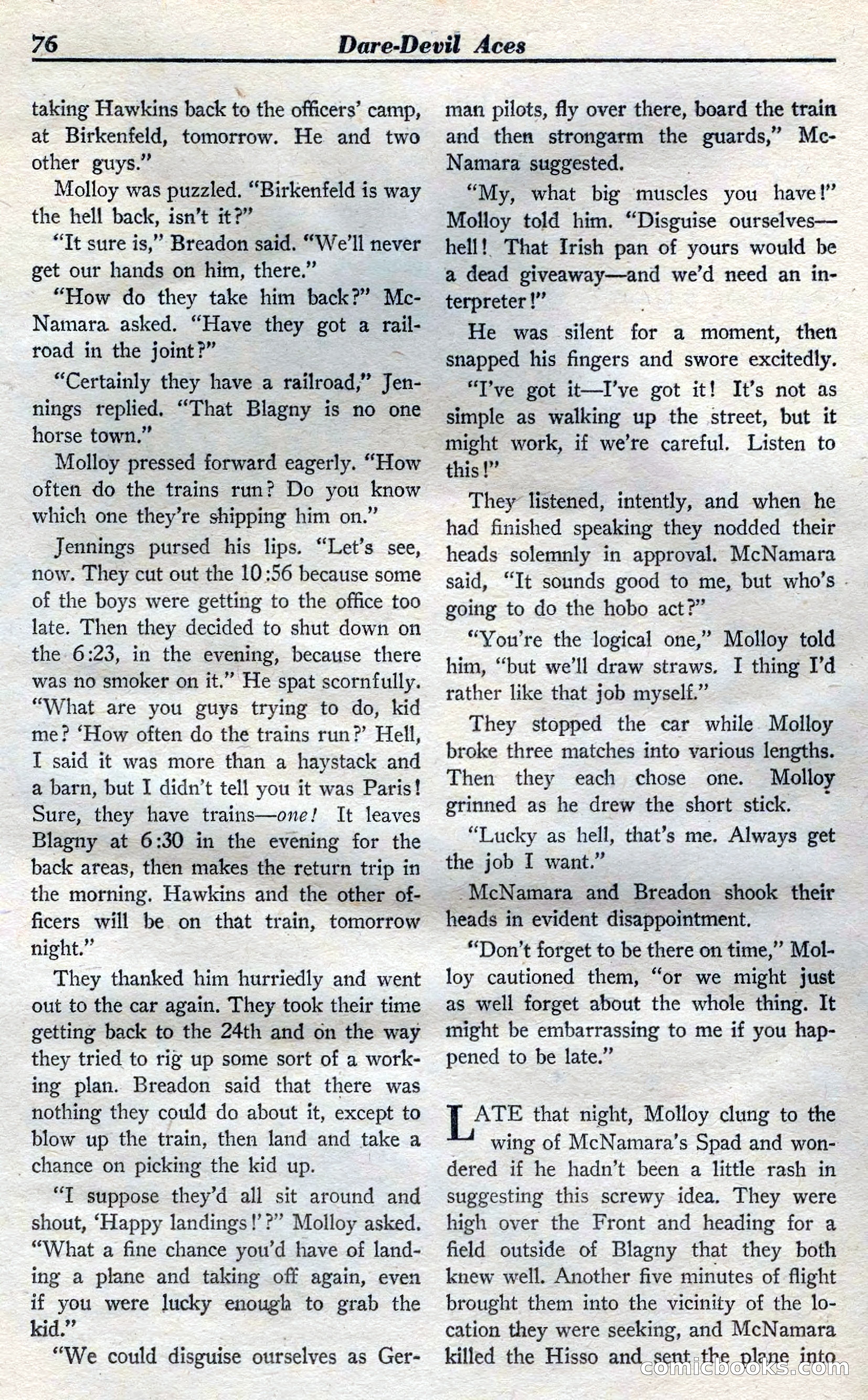 Dare-Devil Aces, April 1937 — page 78 of 117