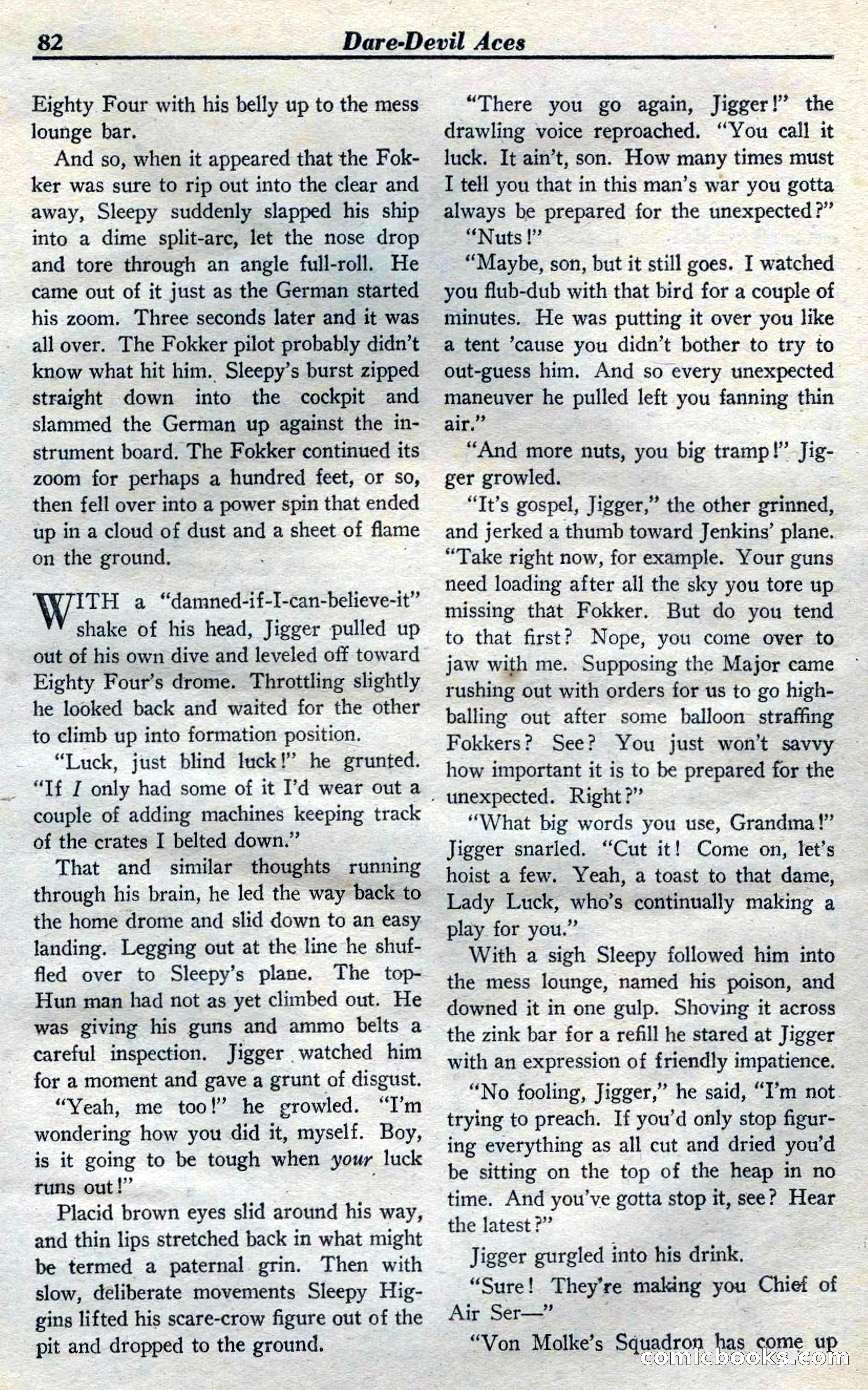 Dare-Devil Aces, April 1937 — page 84 of 117
