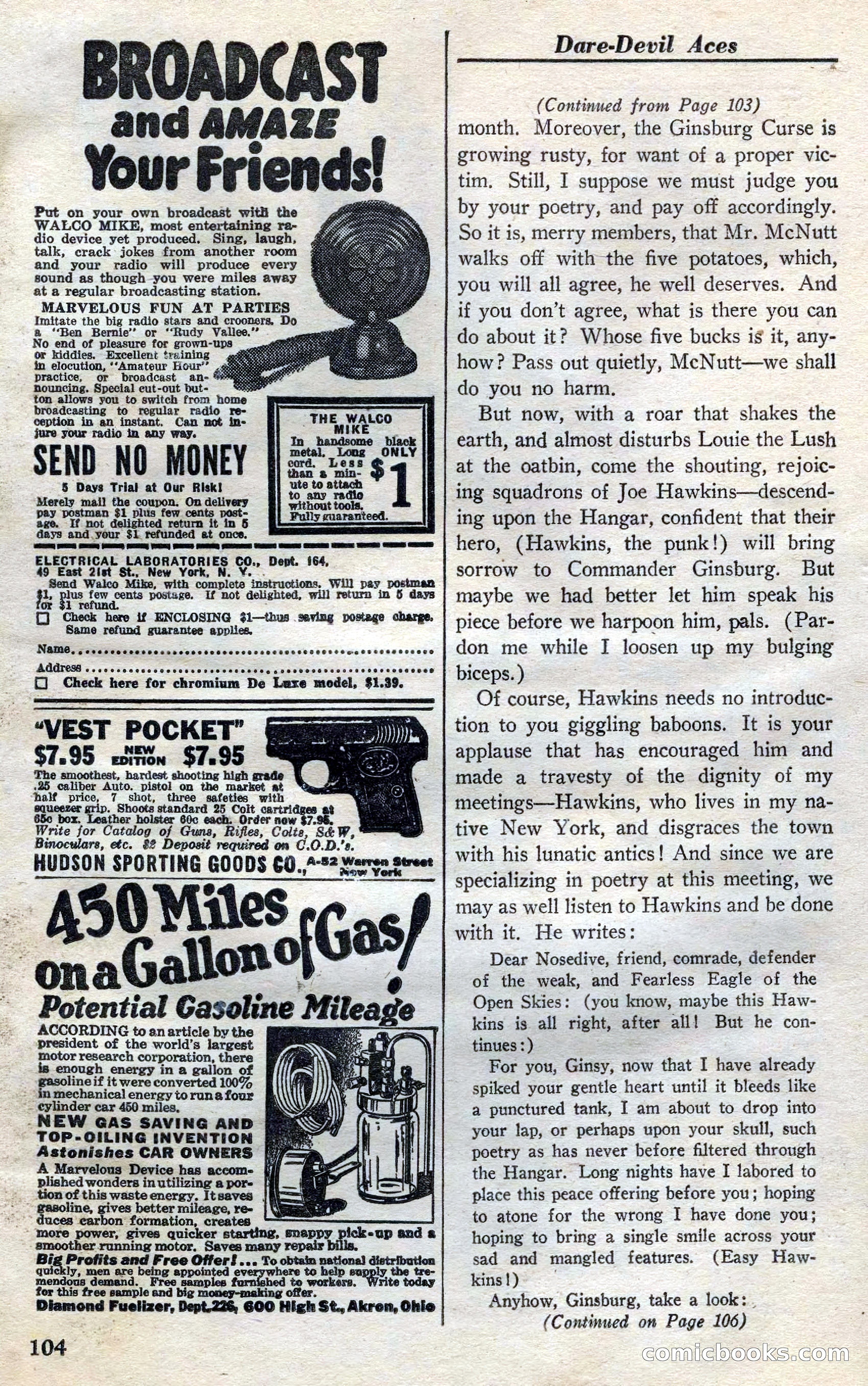 Dare-Devil Aces, April 1937 — page 106 of 117