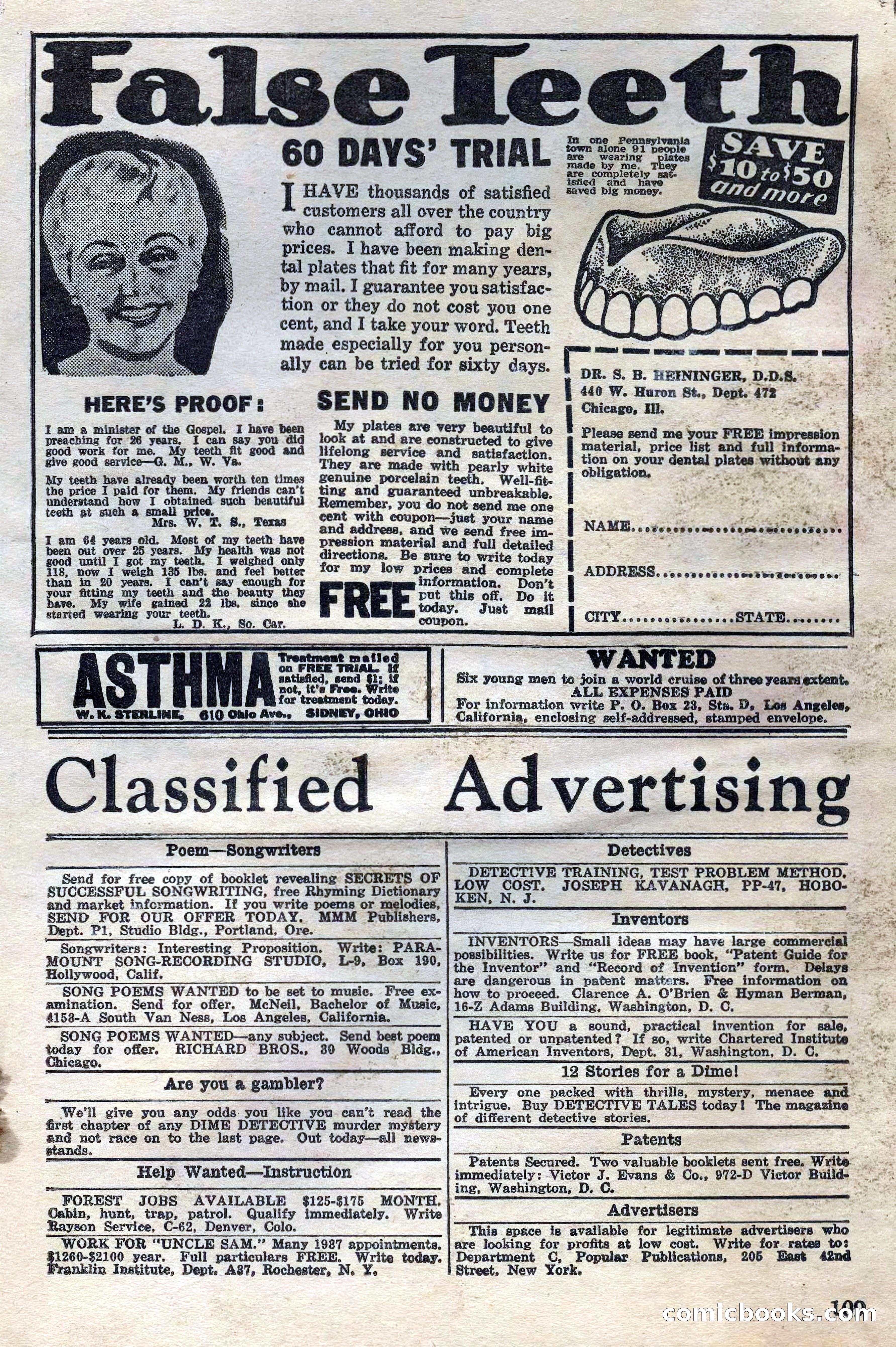 Dare-Devil Aces, April 1937 — page 111 of 117