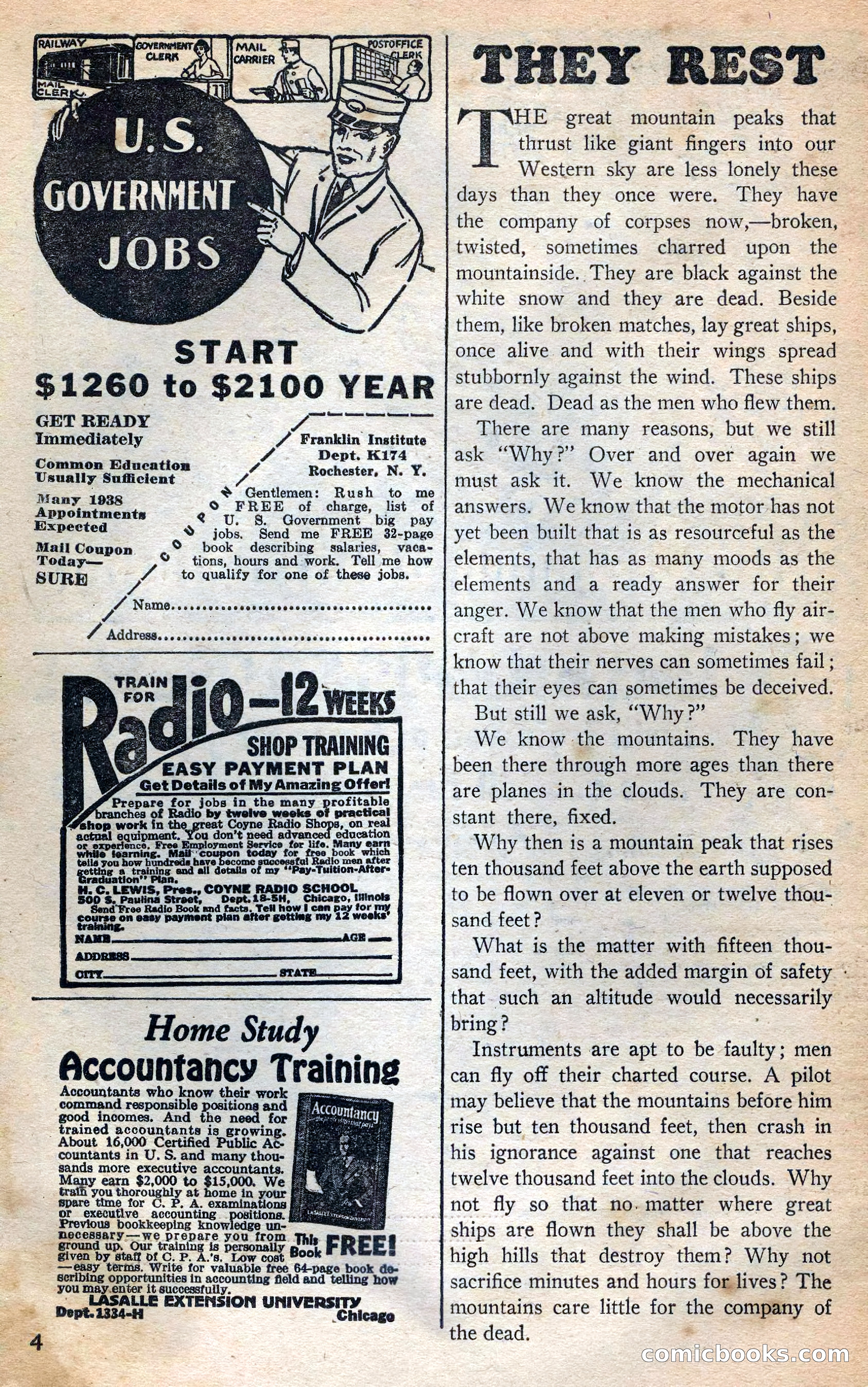 Dare-Devil Aces, January 1938 — page 5 of 116