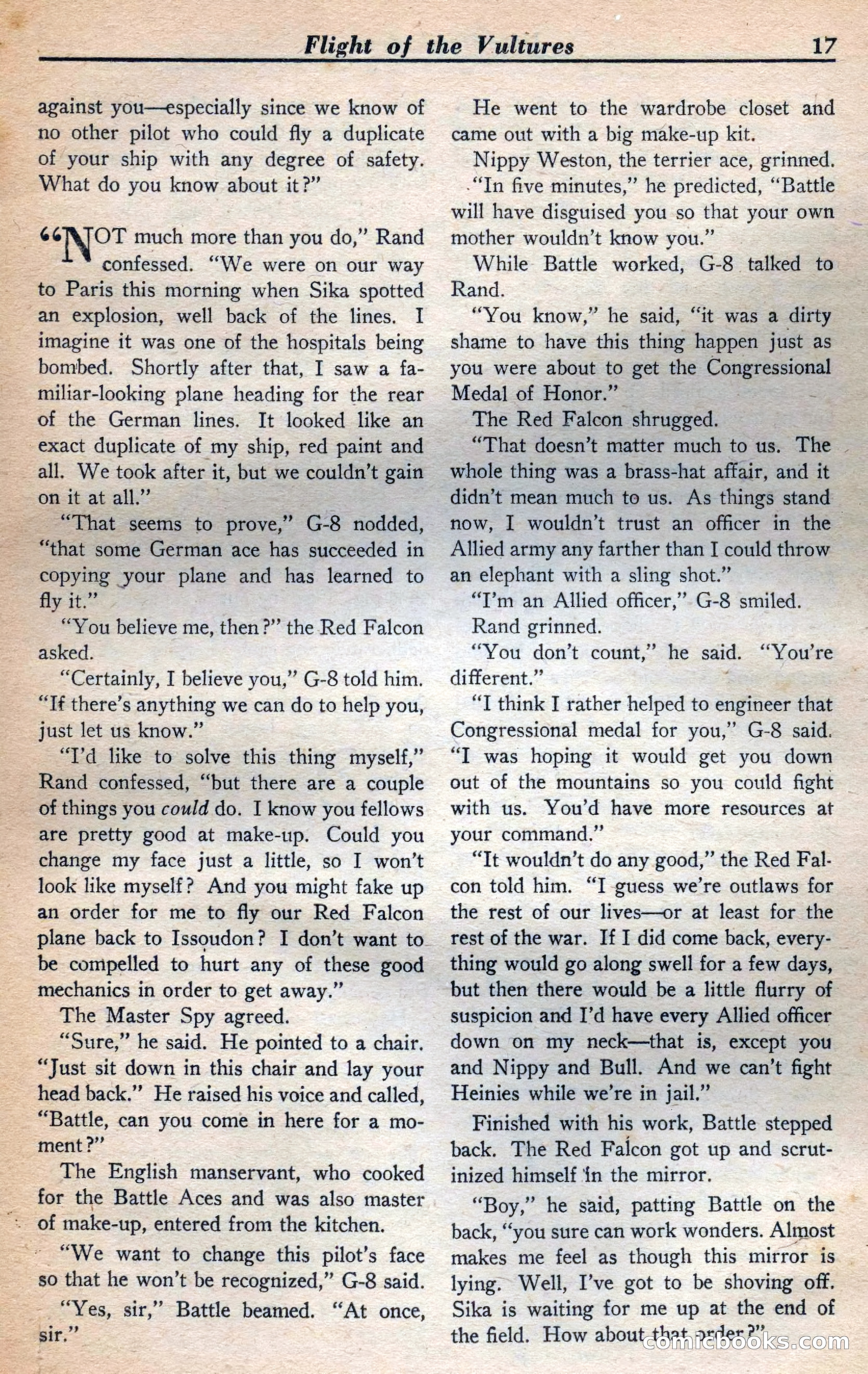 Dare-Devil Aces, January 1938 — page 18 of 116