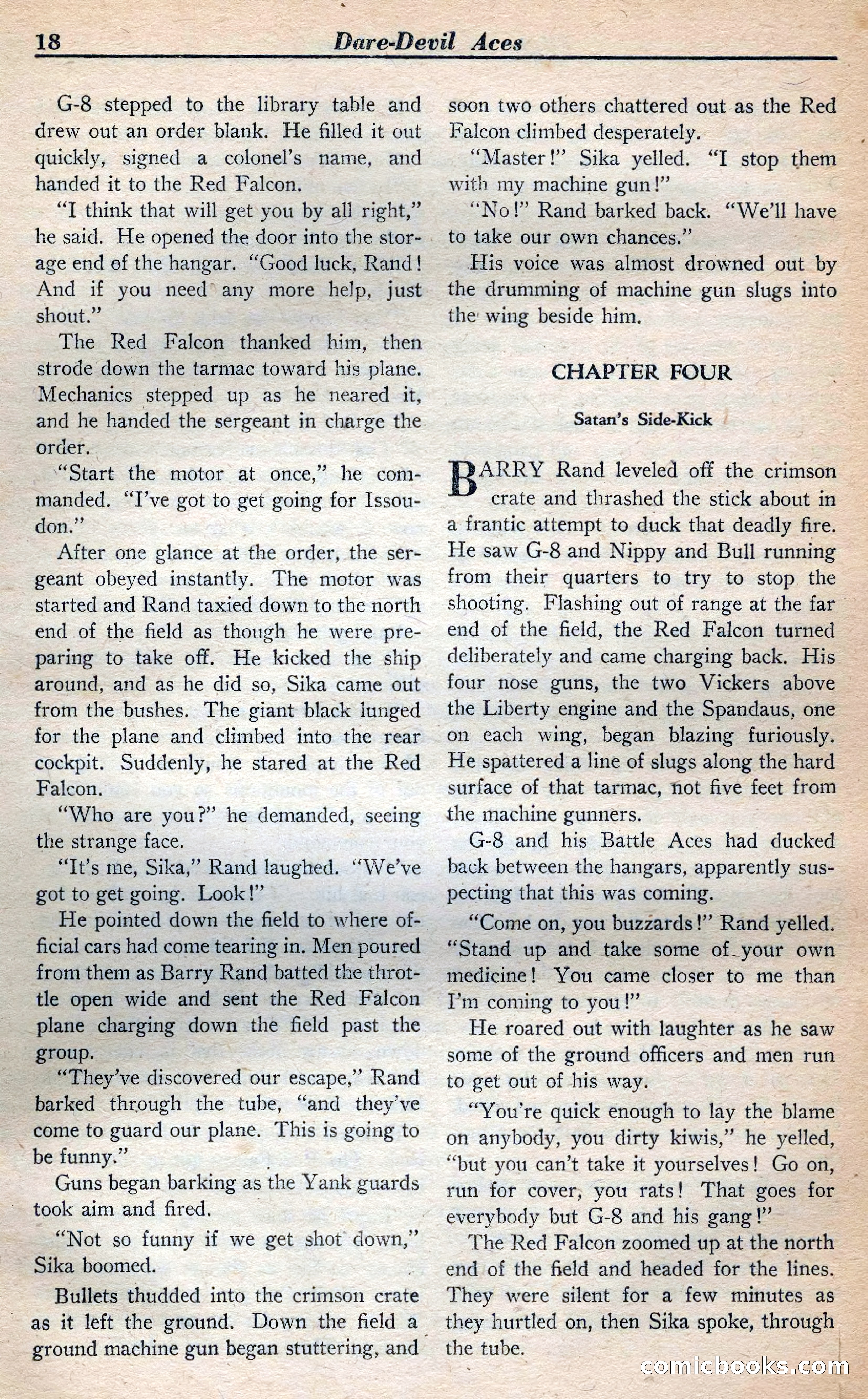 Dare-Devil Aces, January 1938 — page 19 of 116