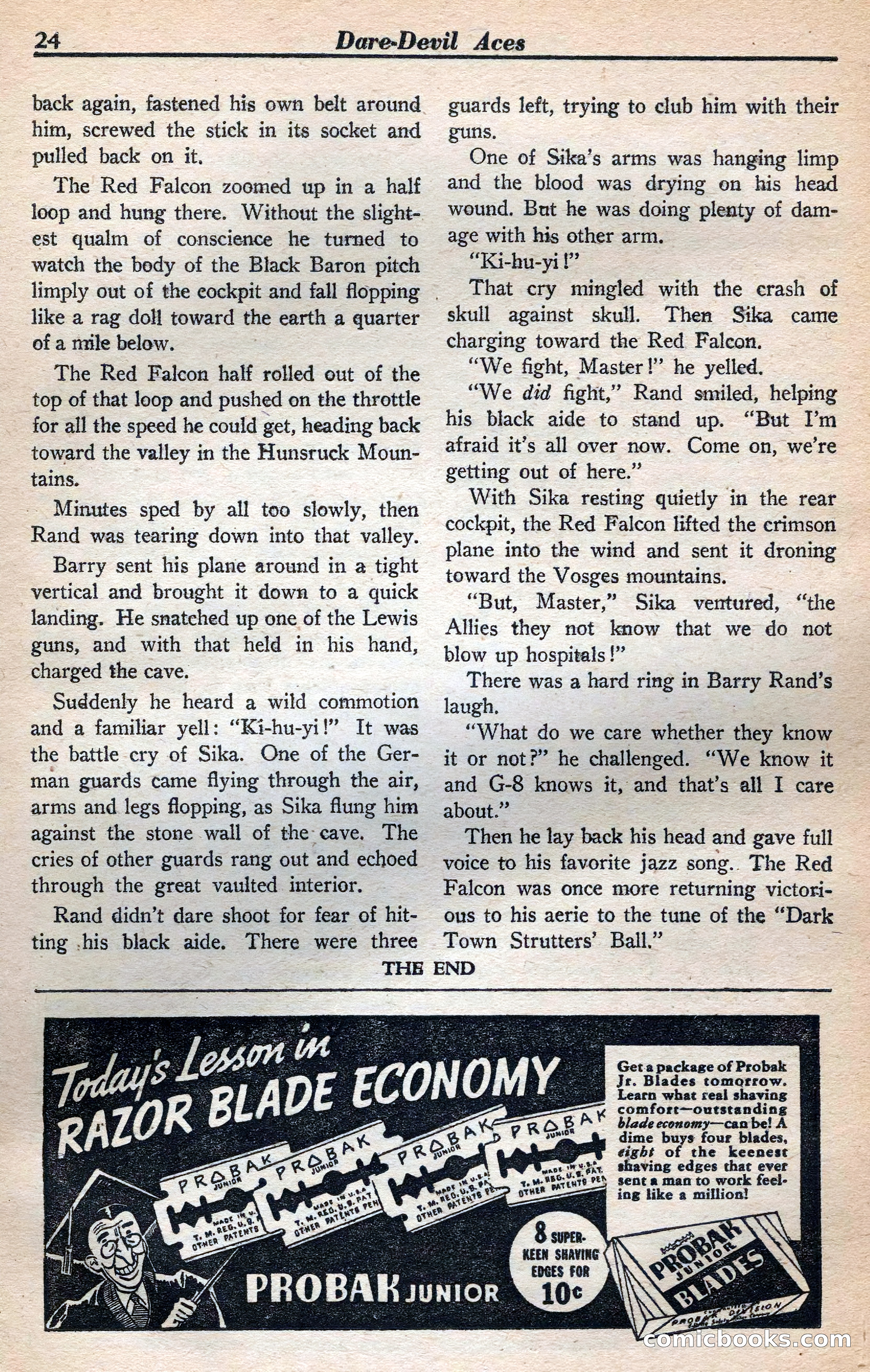 Dare-Devil Aces, January 1938 — page 25 of 116