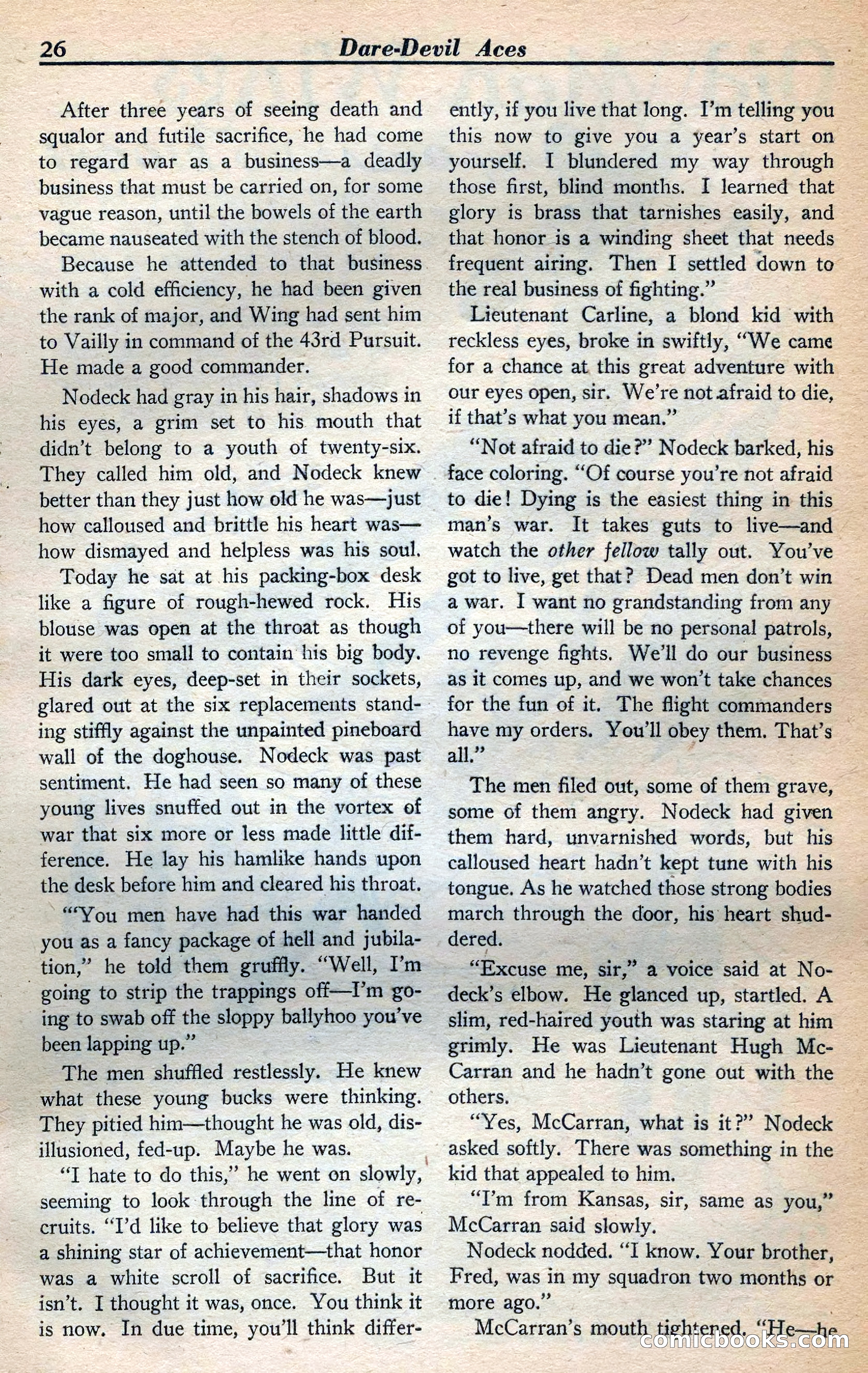 Dare-Devil Aces, January 1938 — page 27 of 116