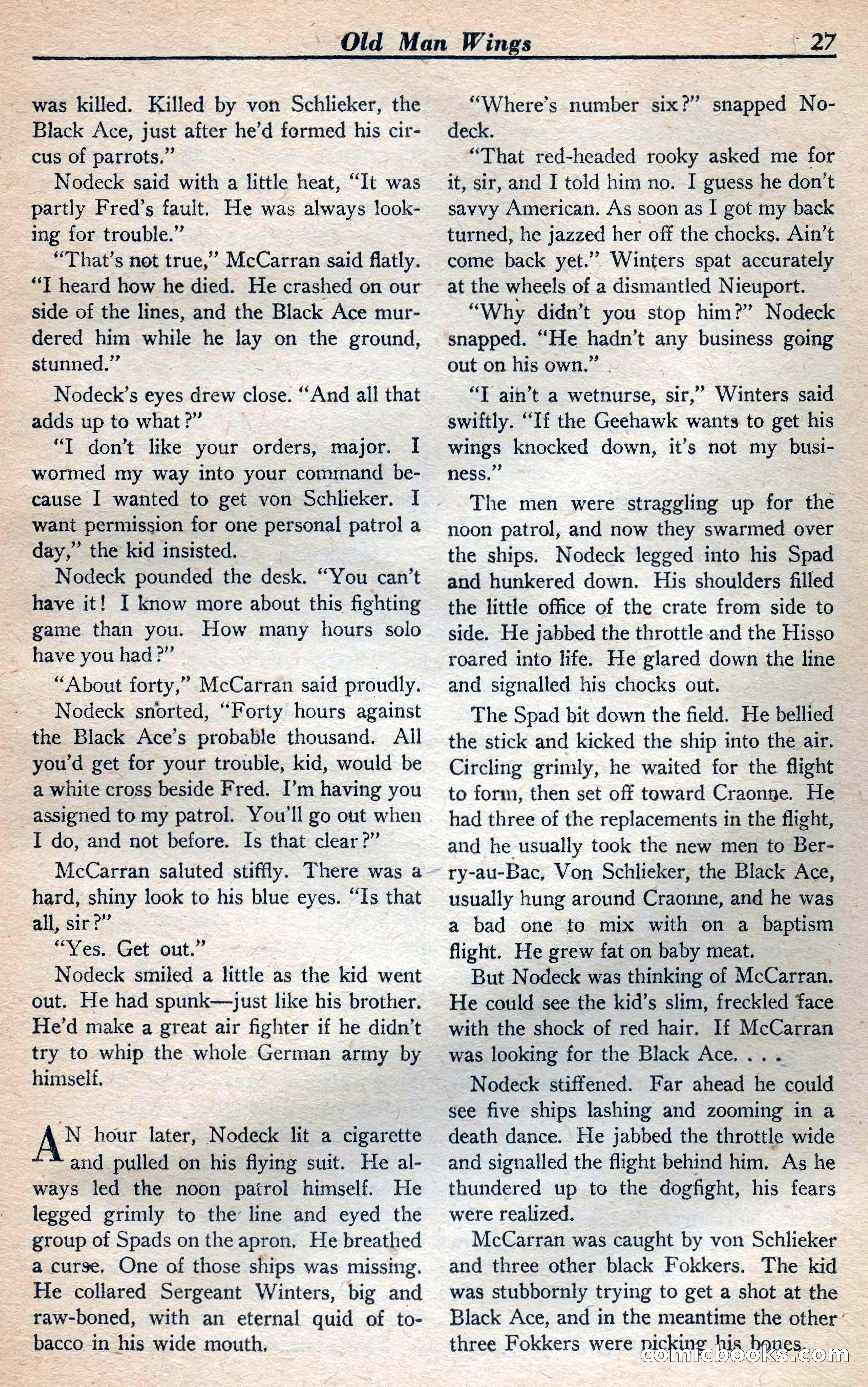 Dare-Devil Aces, January 1938 — page 28 of 116
