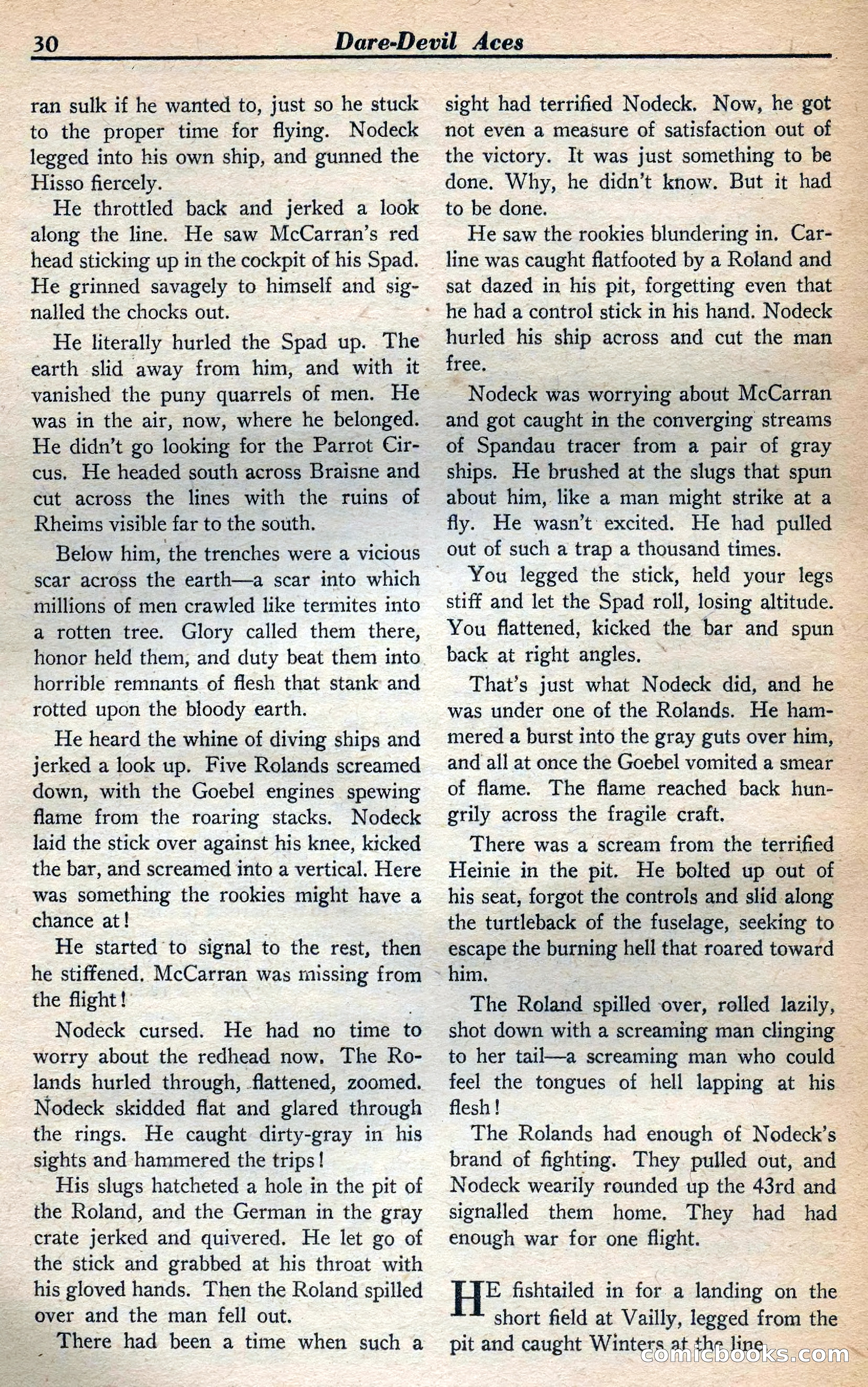 Dare-Devil Aces, January 1938 — page 31 of 116
