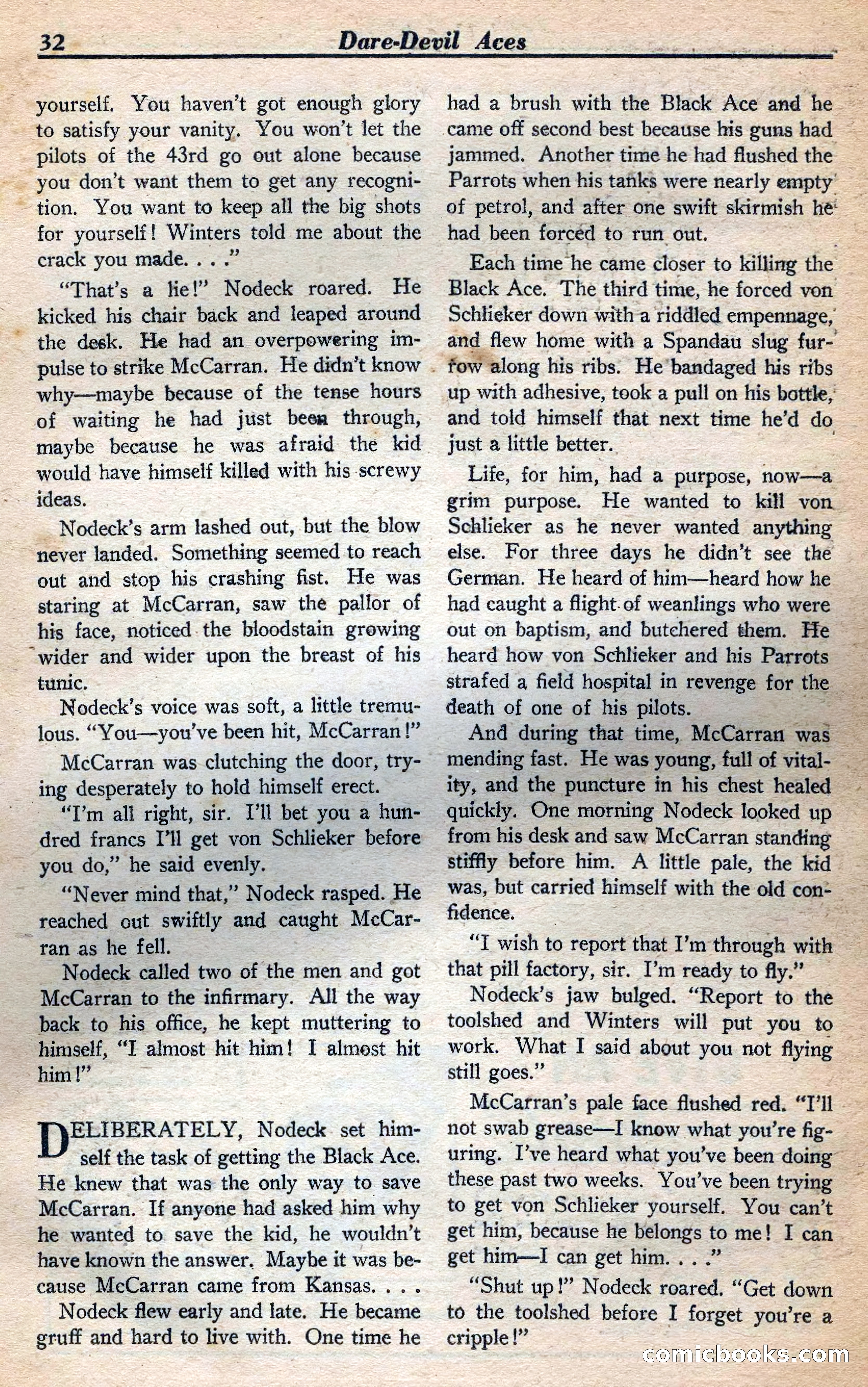Dare-Devil Aces, January 1938 — page 33 of 116