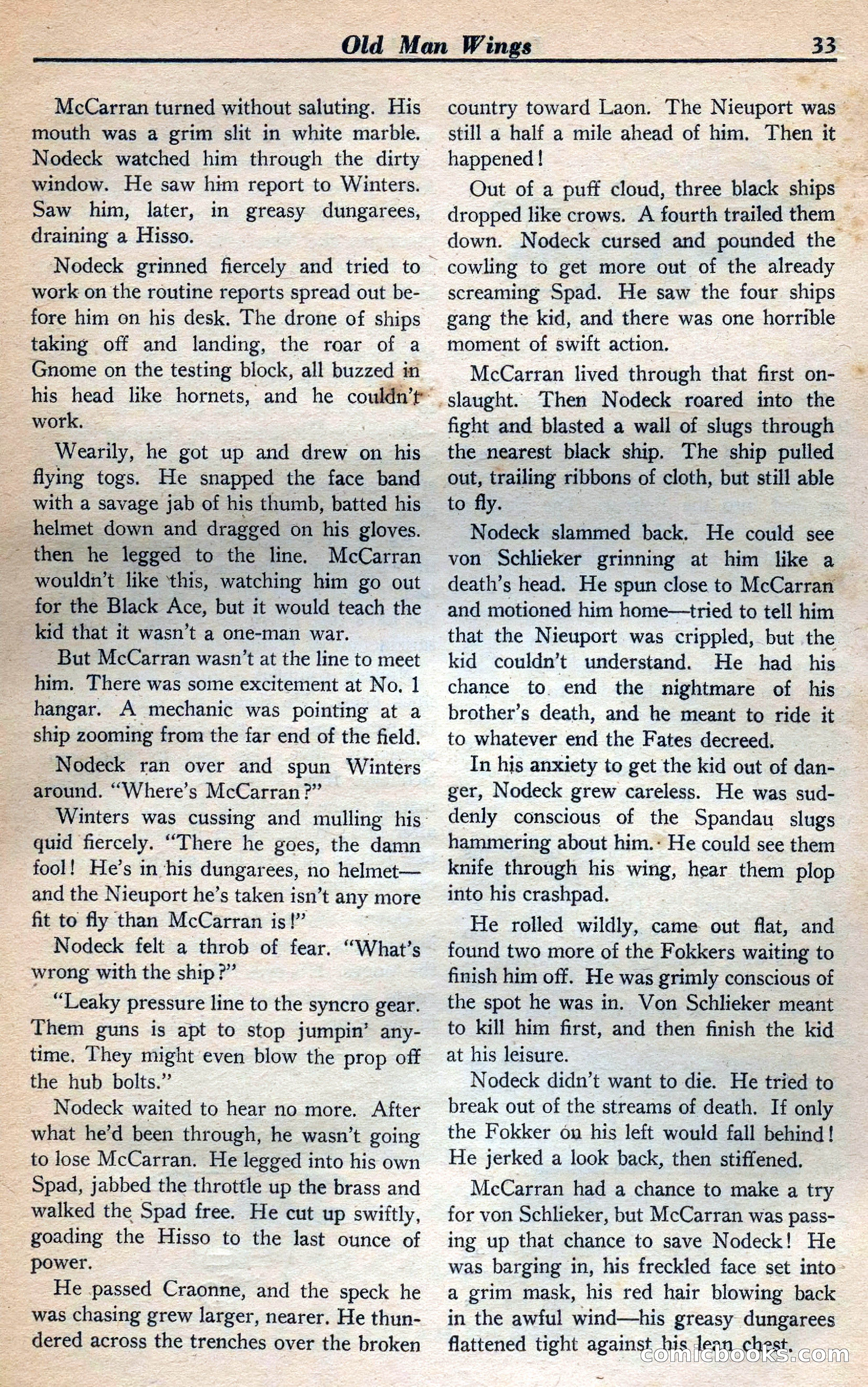 Dare-Devil Aces, January 1938 — page 34 of 116