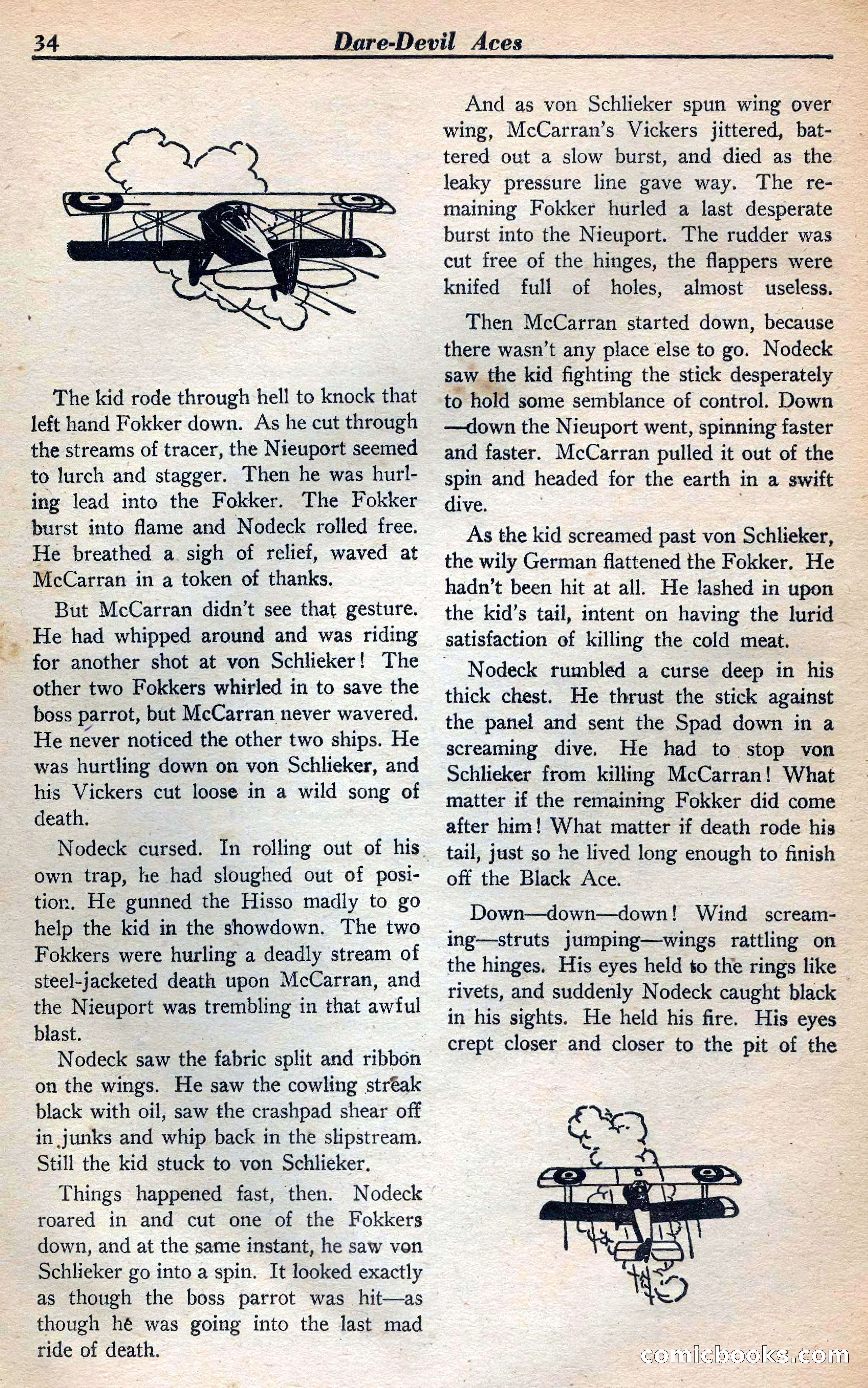 Dare-Devil Aces, January 1938 — page 35 of 116
