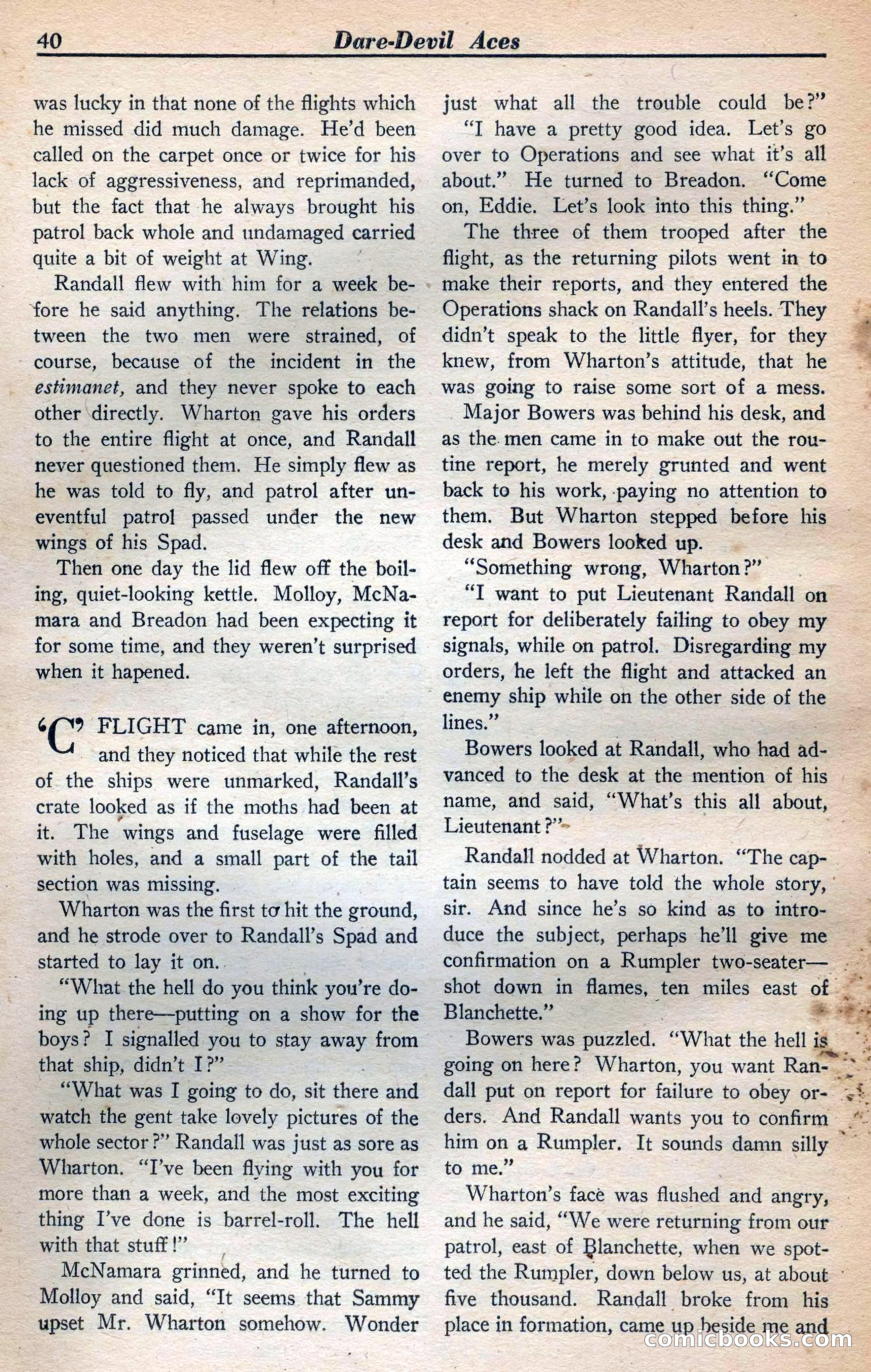 Dare-Devil Aces, January 1938 — page 41 of 116