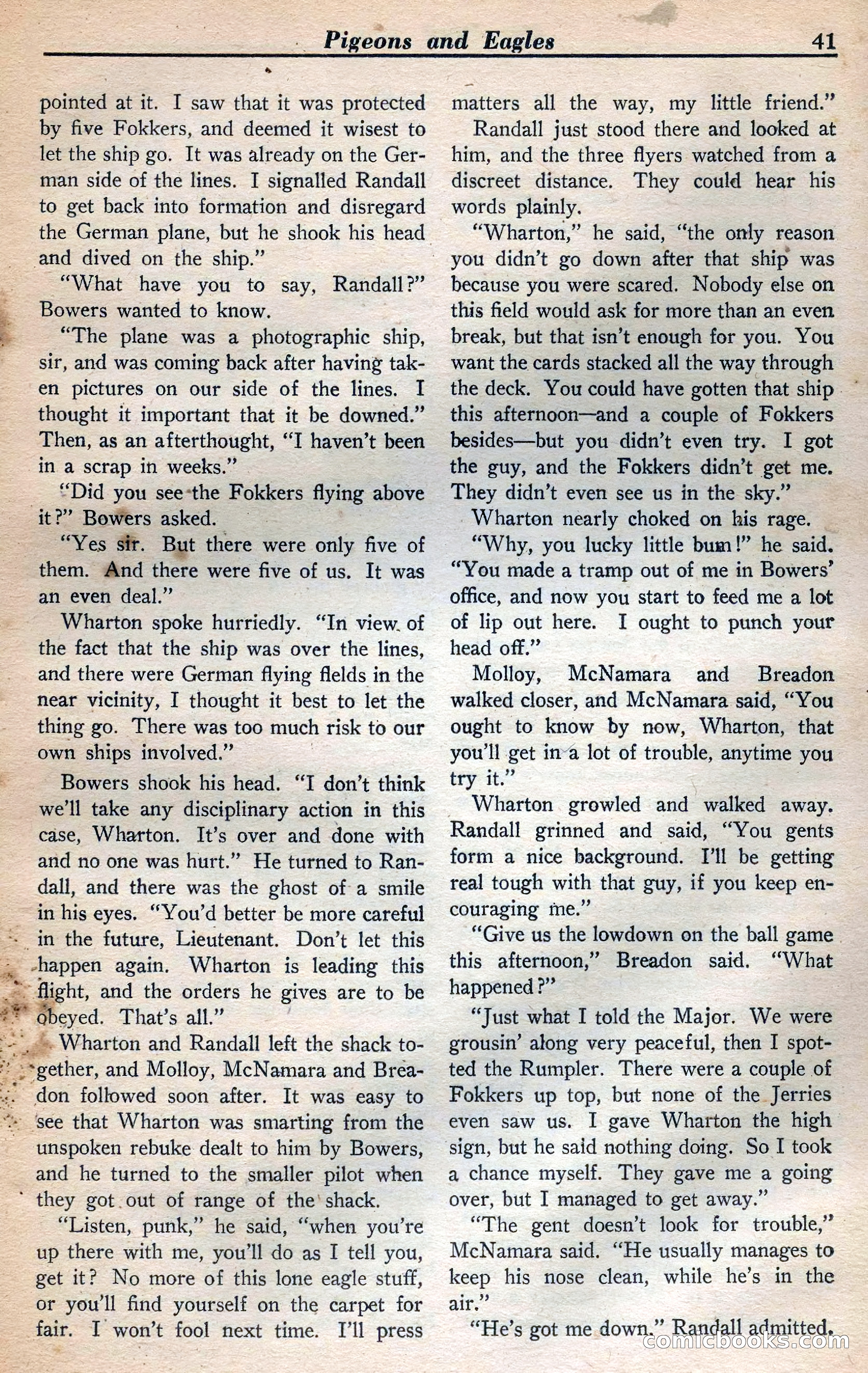 Dare-Devil Aces, January 1938 — page 42 of 116